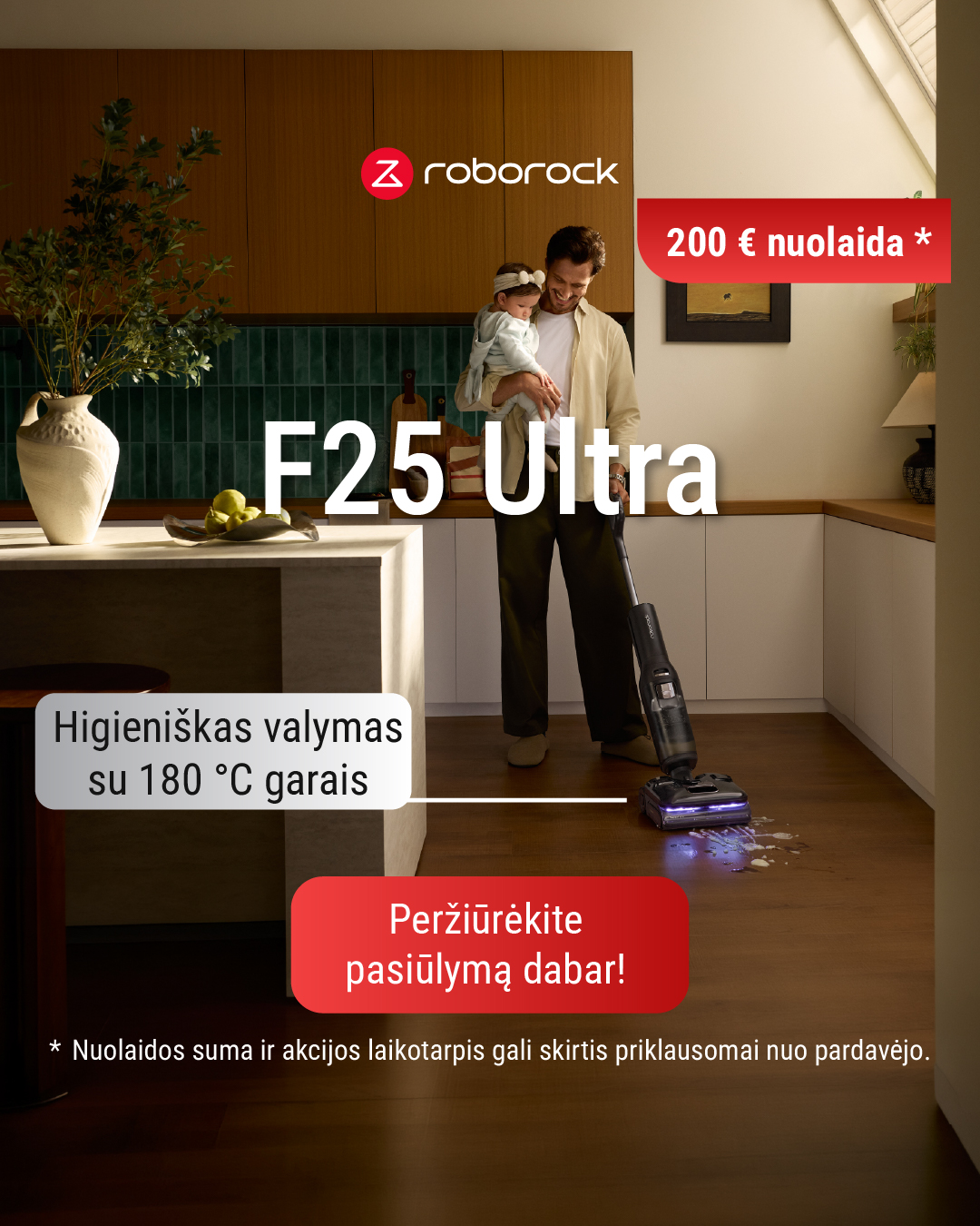 Roborock Lietuva Facebook ad: Roborock F25 Ultra | -€200