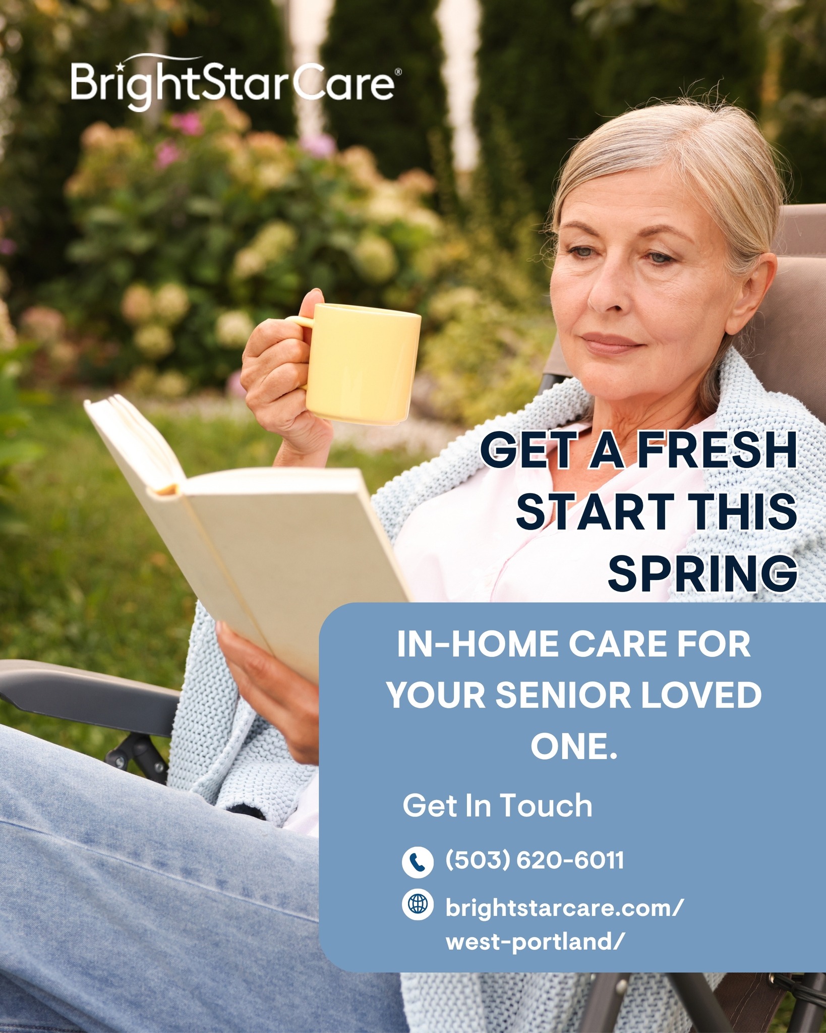 BrightStar Care West Portland Facebook ad: Spring in Portland is a beautiful reset, and…