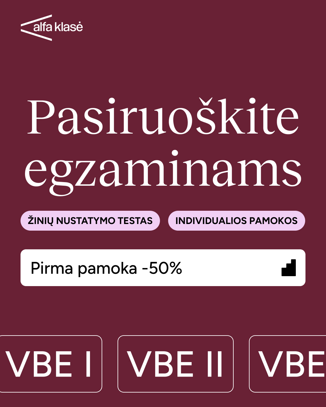 Alfa Klasė Facebook ad