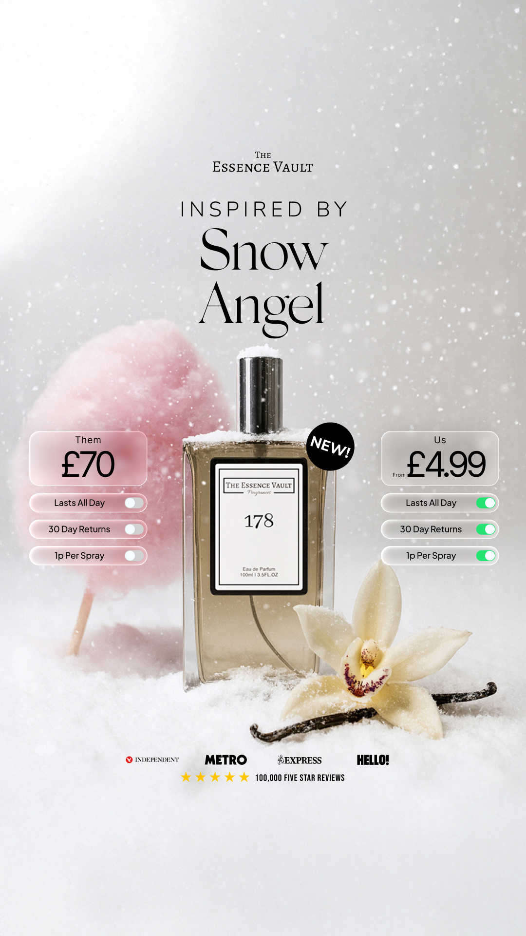 The Essence Vault Facebook ad from Dec 29, 2025