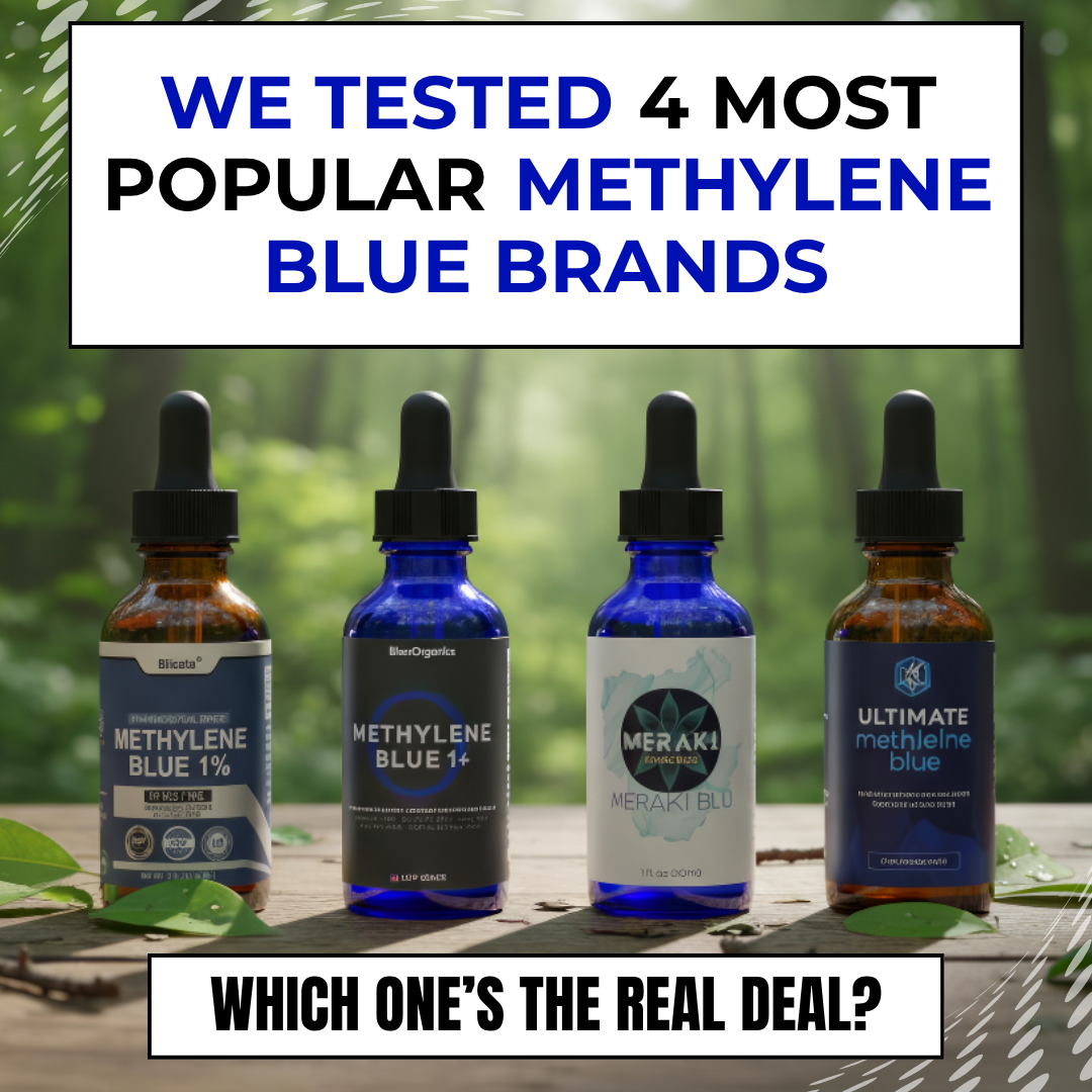 Optimal Health Review Facebook ad: What’s Really Inside These Methylene Blue Bottles?