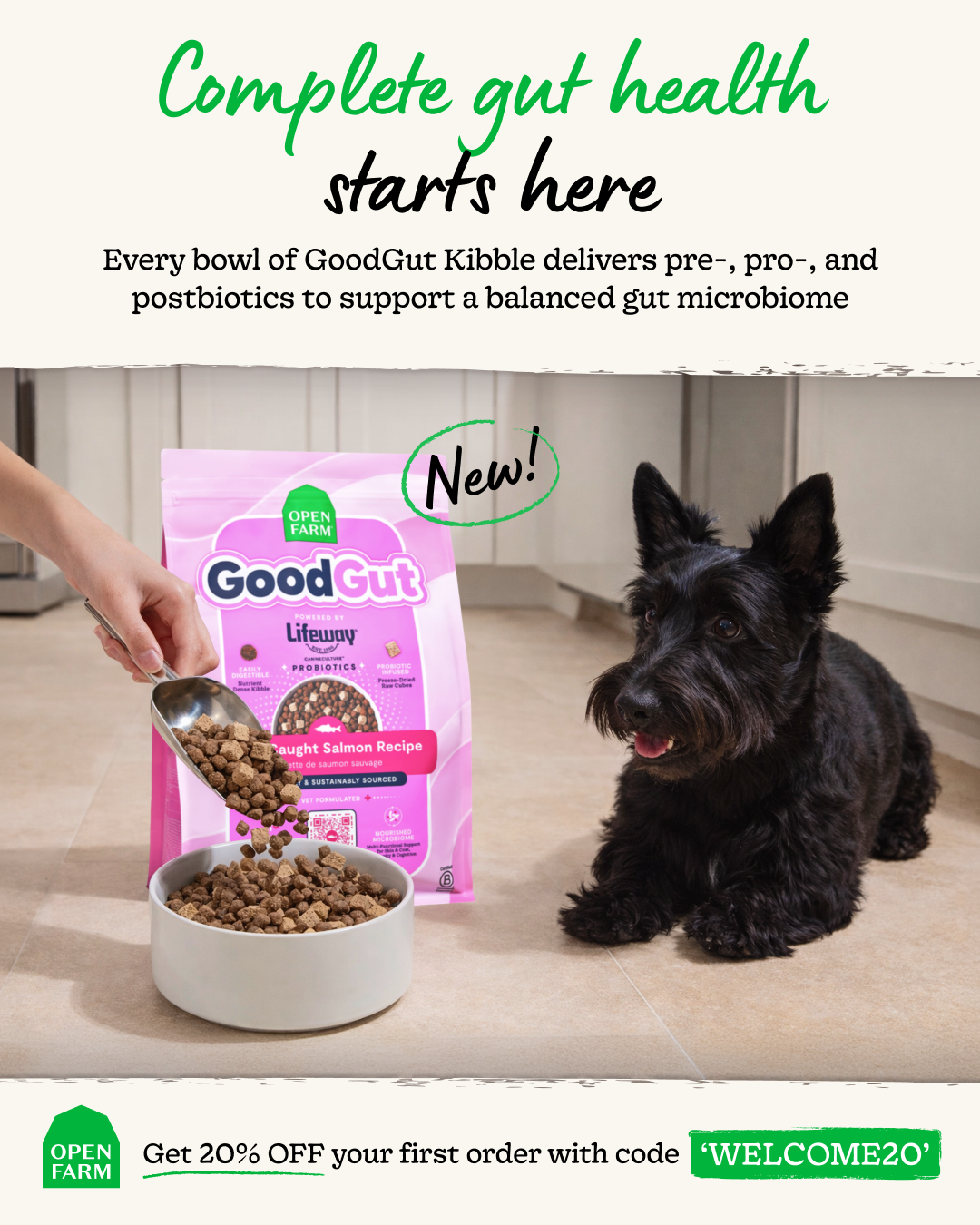Open Farm Facebook ad