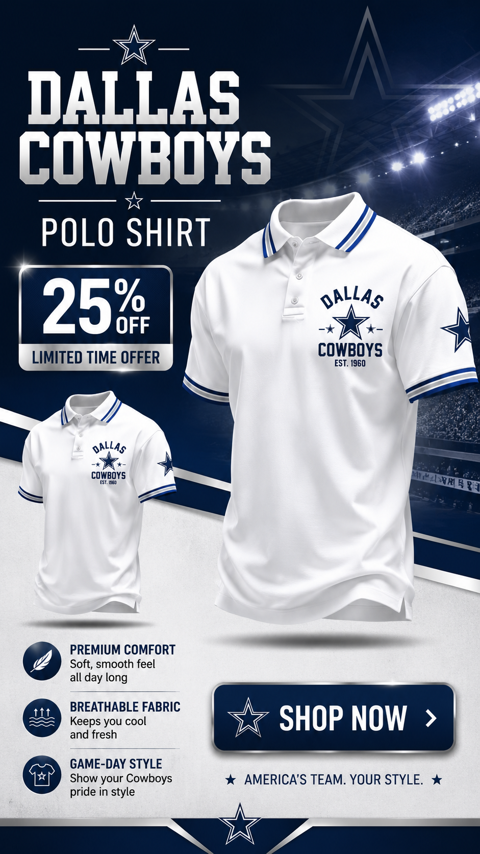 Mrharvie-US Facebook ad: Game Day Style Starts Here!
