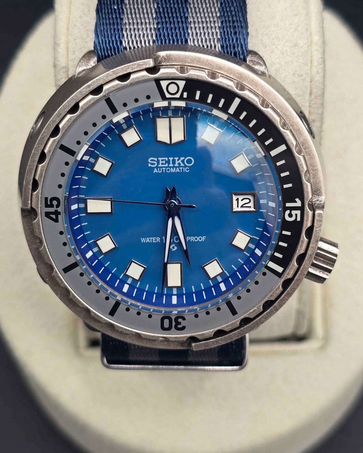 Erik Zwillinger Facebook ad: Tuna Can Custom NH35 OEM TMI Dive Watch. MENS Automatic…