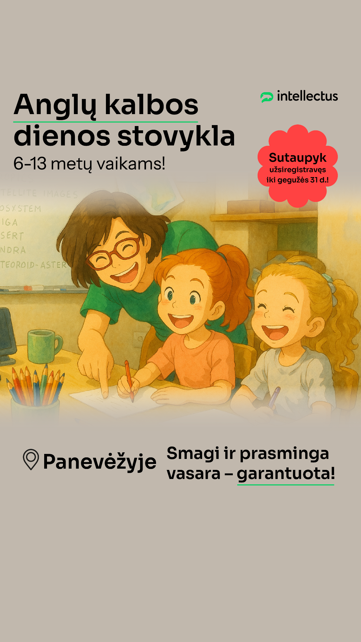Anglų kalbos mokykla „Intellectus“ Facebook ad