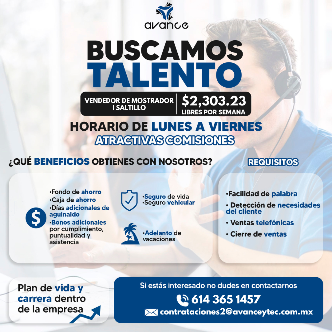 Capital Humano / Grupo Avance Facebook ad: ¡Quiero postularme!