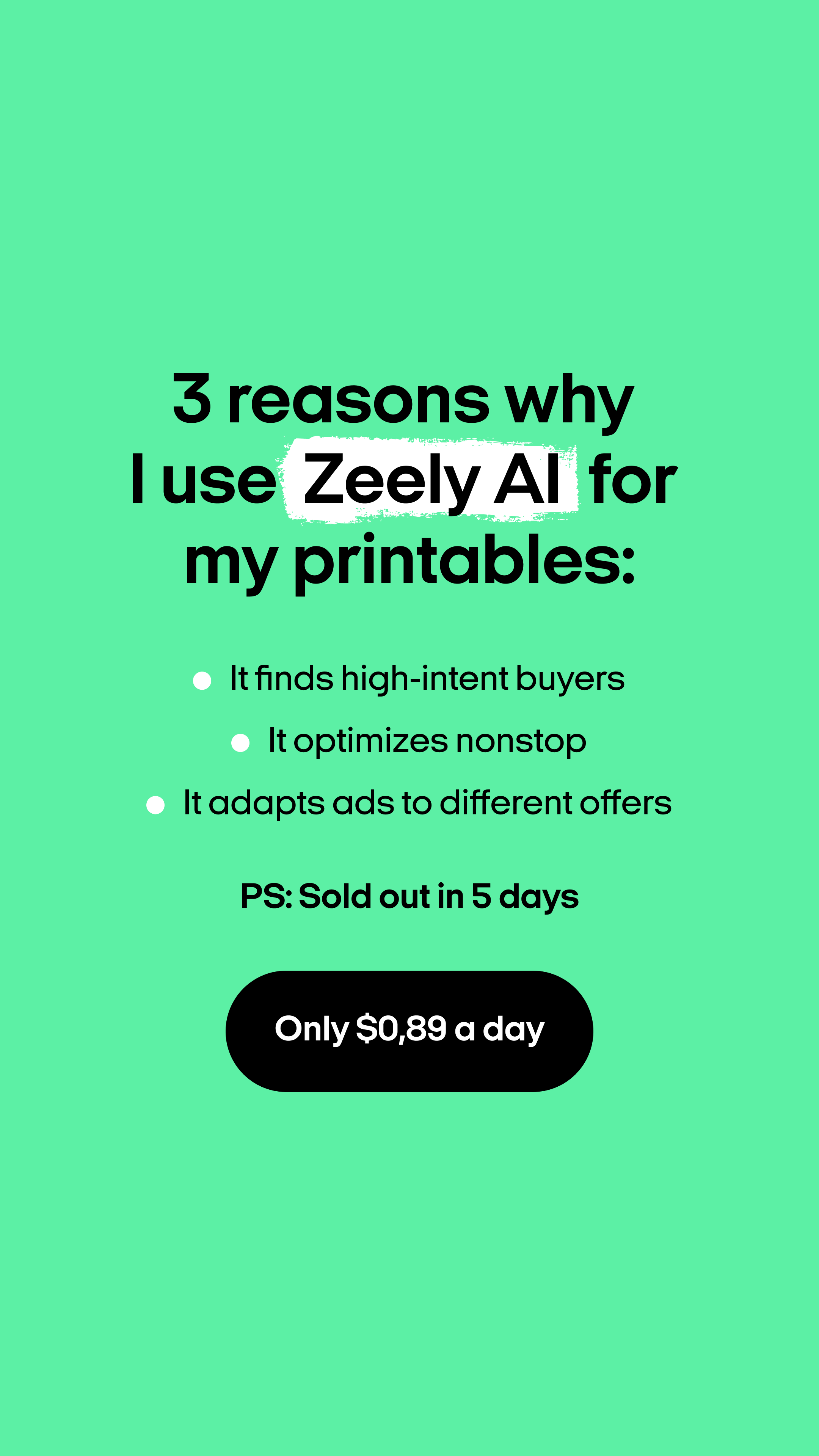 Zeely Facebook ad