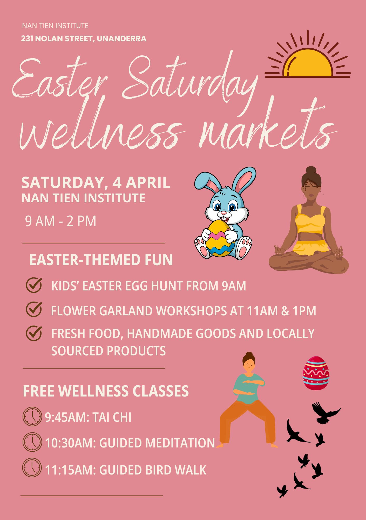 Nan Tien Market Facebook ad: Looking for a beautiful way to spend Easter…