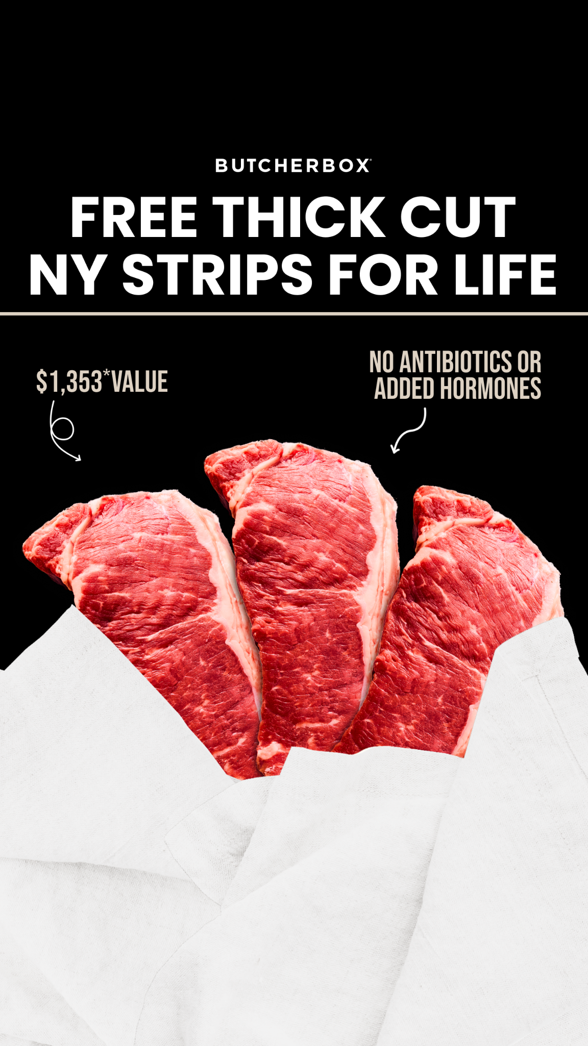 ButcherBox Facebook ad