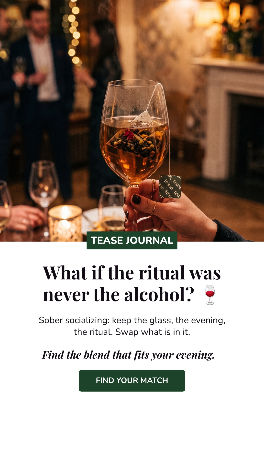 Tease Wellness Tea Blends Facebook ad
