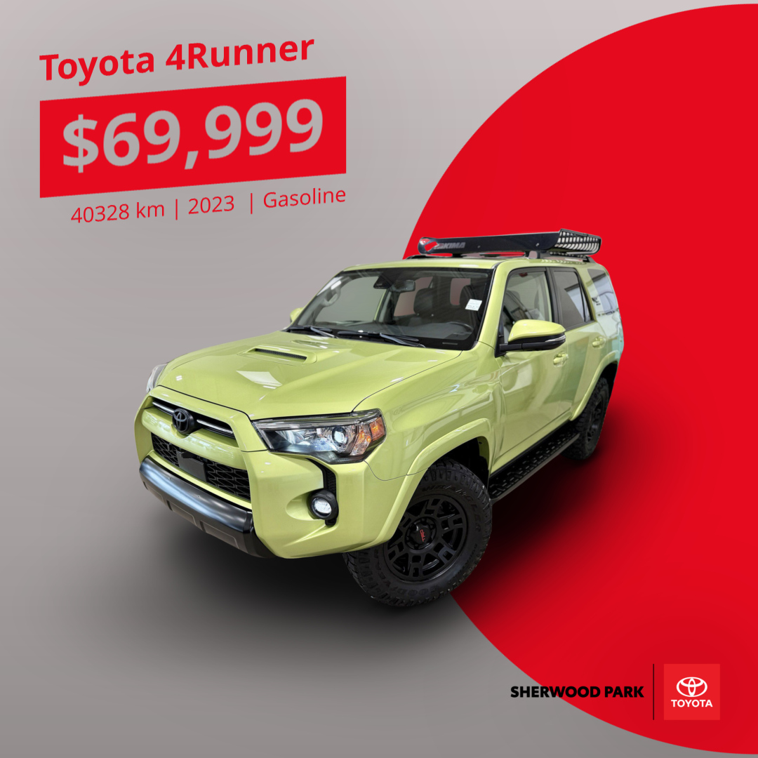 Sherwood Park Toyota Facebook ad: Whether you’re after a compact car, spacious SUV…