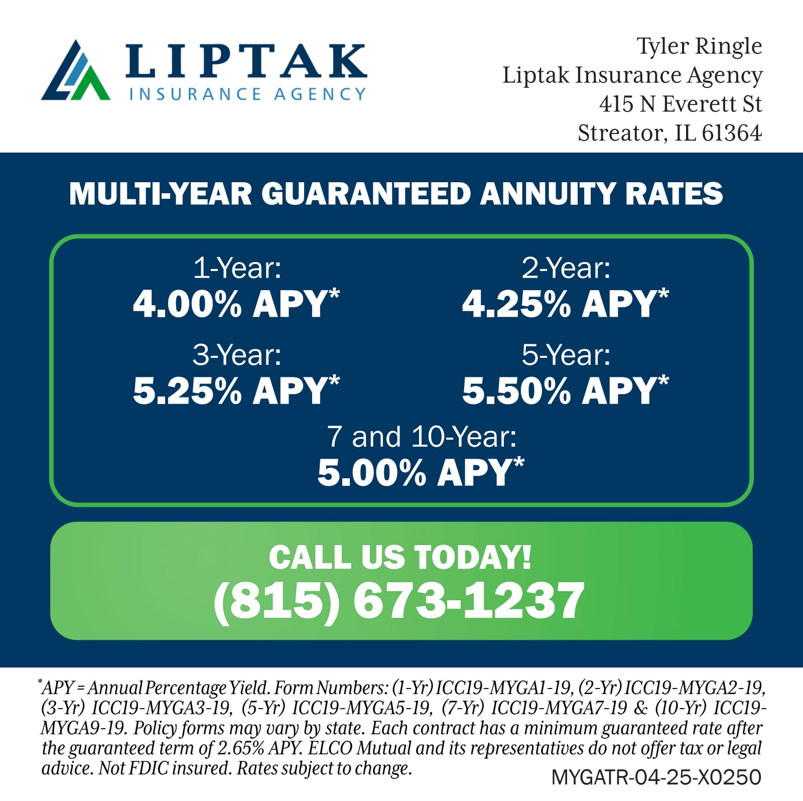 Liptak Insurance Facebook ad: Liptak Insurance Agency