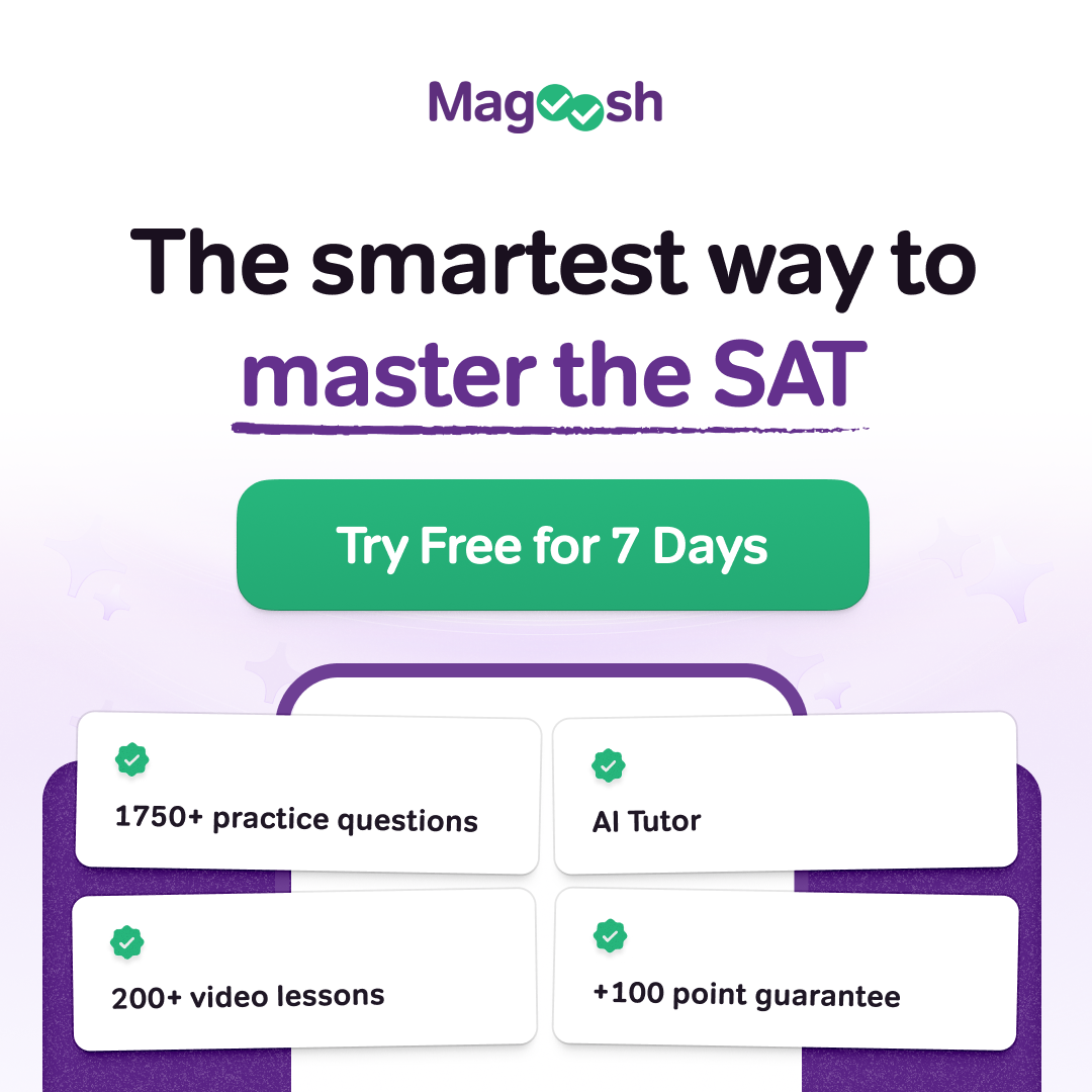 Magoosh Facebook ad: SAT Prep