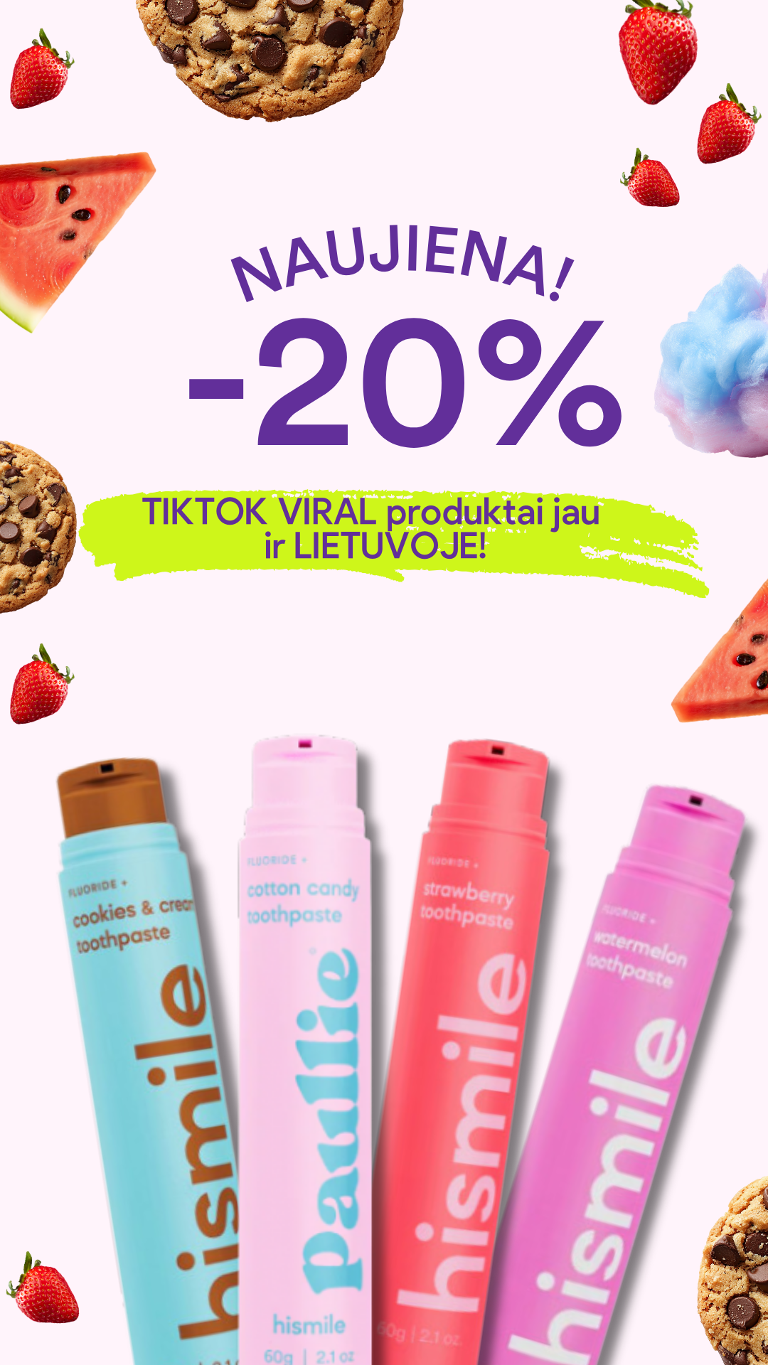 Hismile Baltics Facebook ad