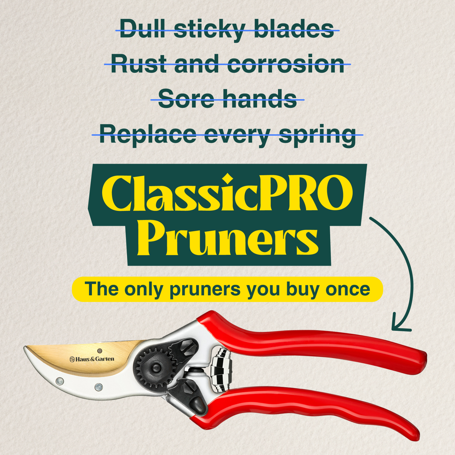 Haus & Garten Facebook ad: Top-Rated Pruners