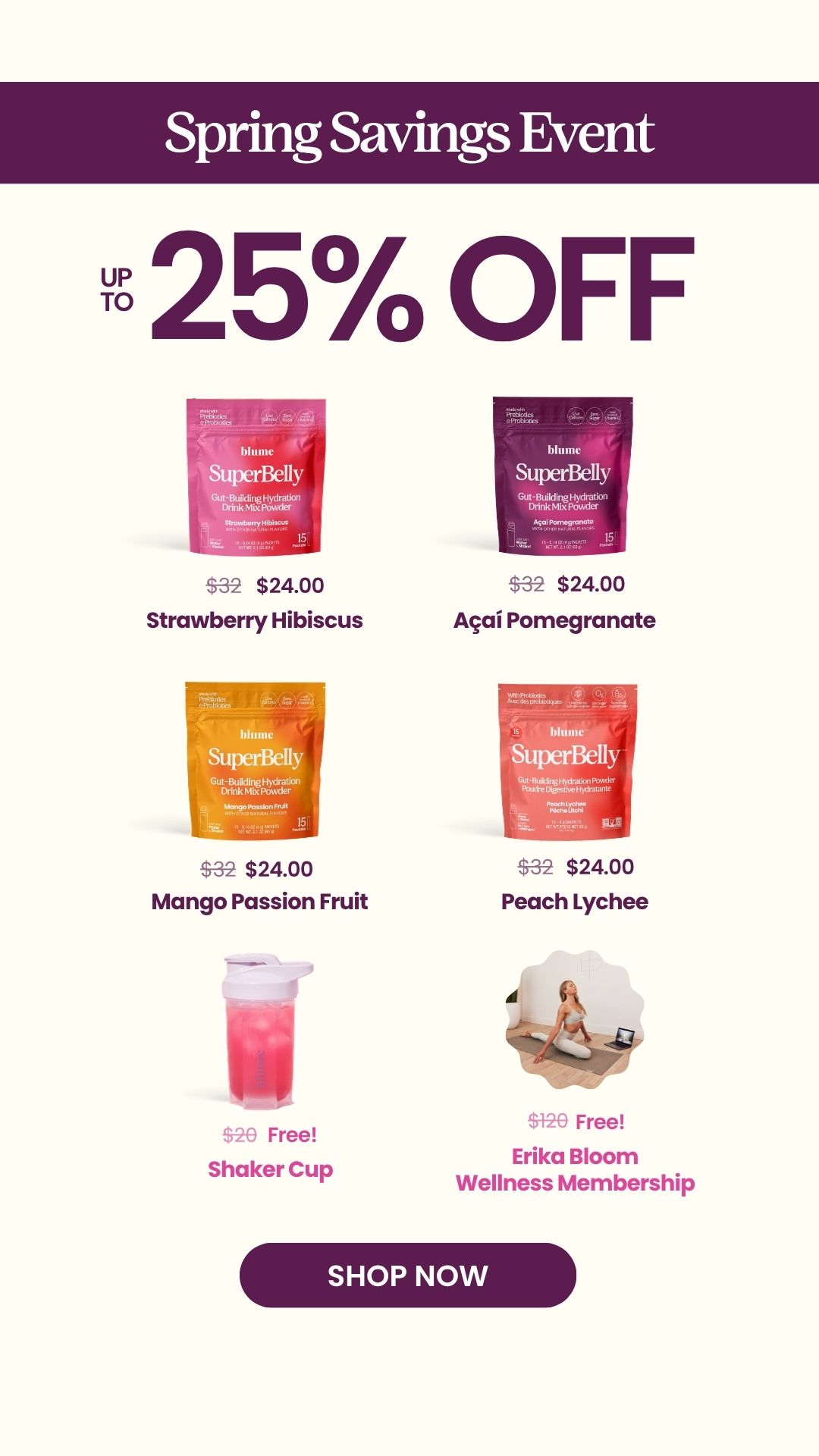 Blume Facebook ad
