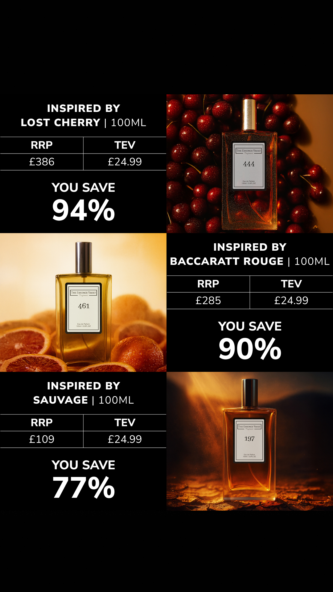 The Essence Vault Facebook ad