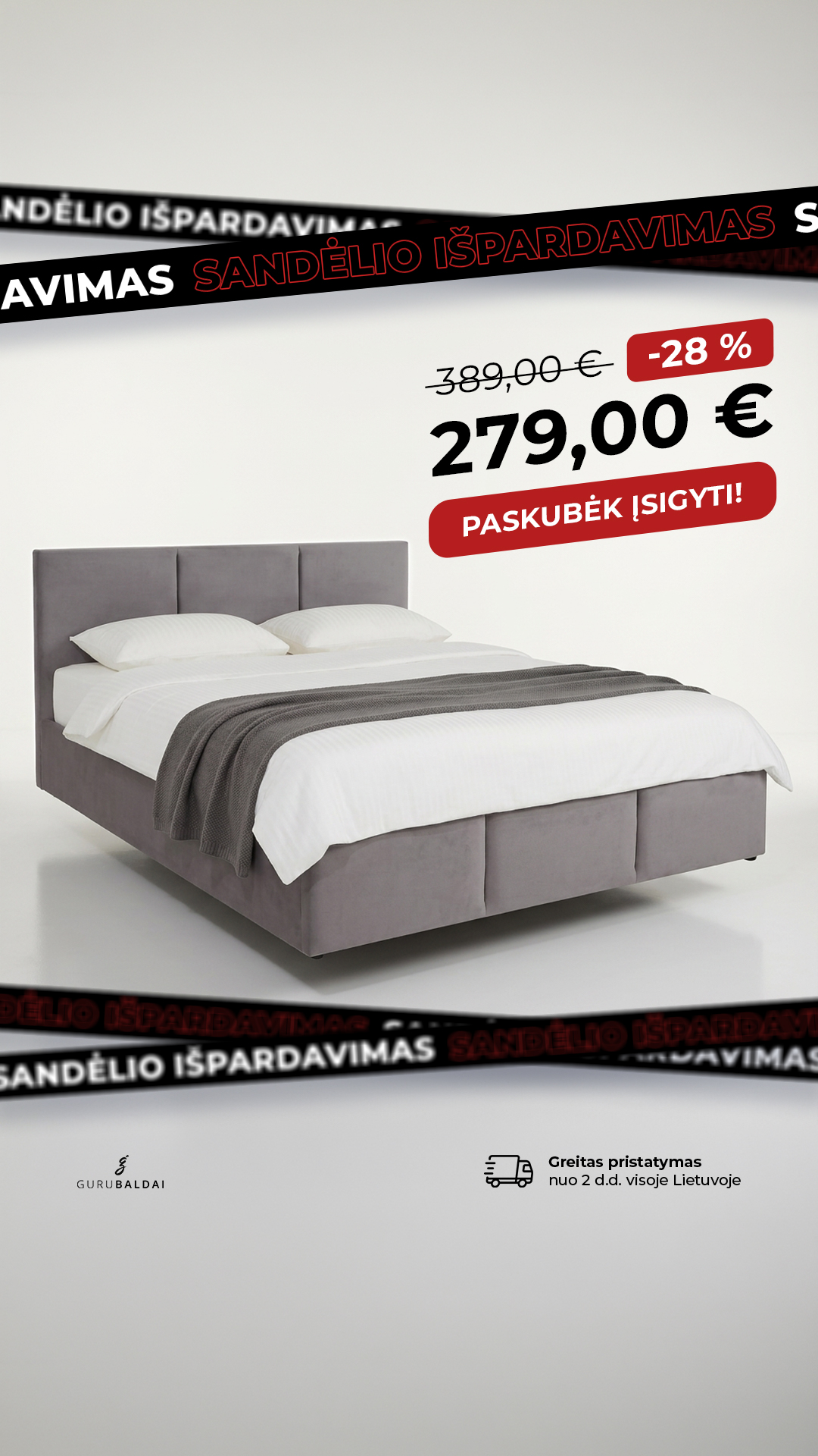 GuruBaldai.lt Facebook ad