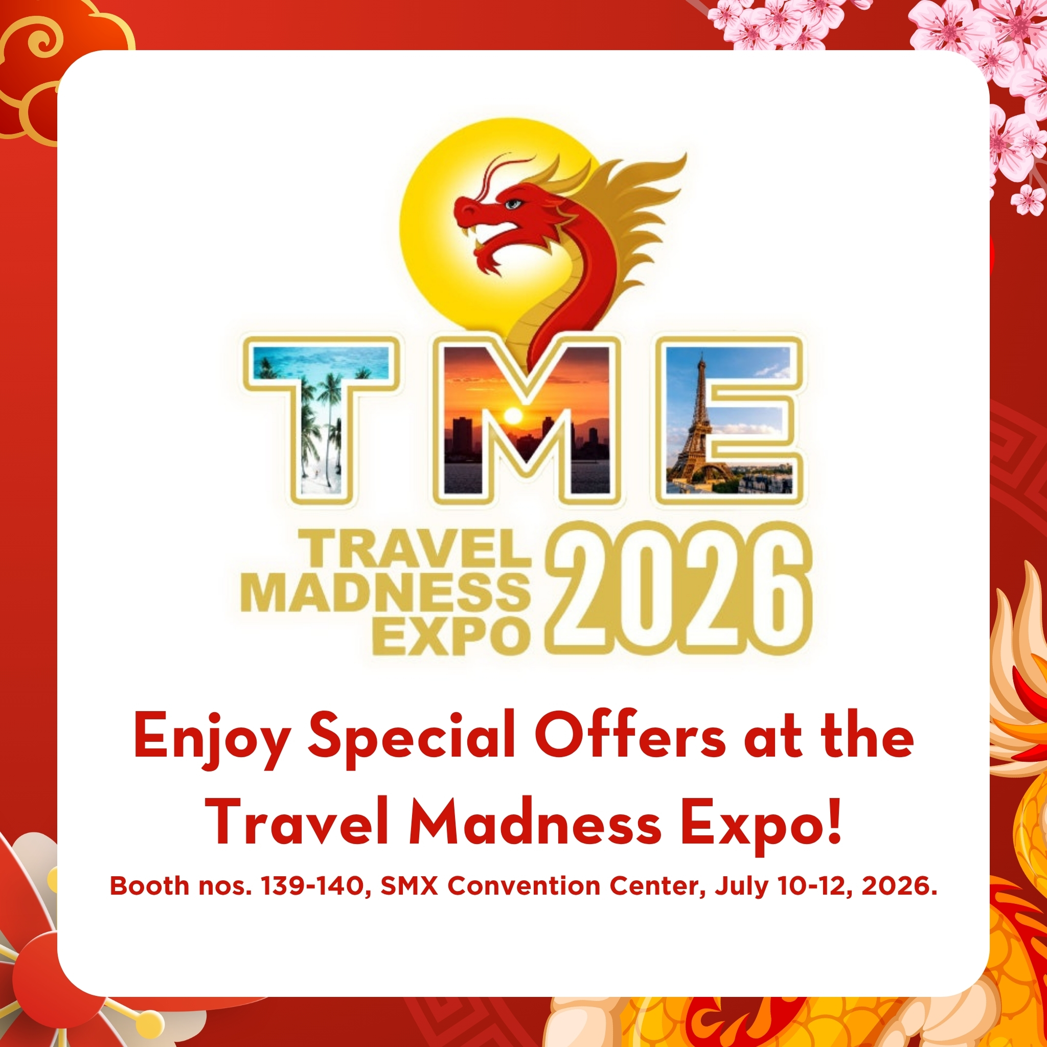 Celebrity Cruises Facebook ad: ENJOY SPECIAL OFFERS AT THE TRAVEL MADNESS EXPO!