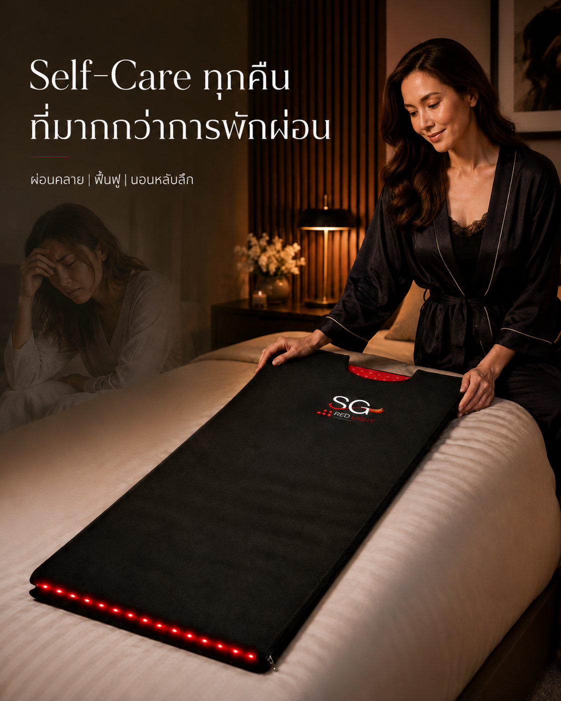ผ้าห่มเอสจี Red Light Blanket - ฟื้นฟู ชะลอวัย SG Longevity & Wellness Facebook ad