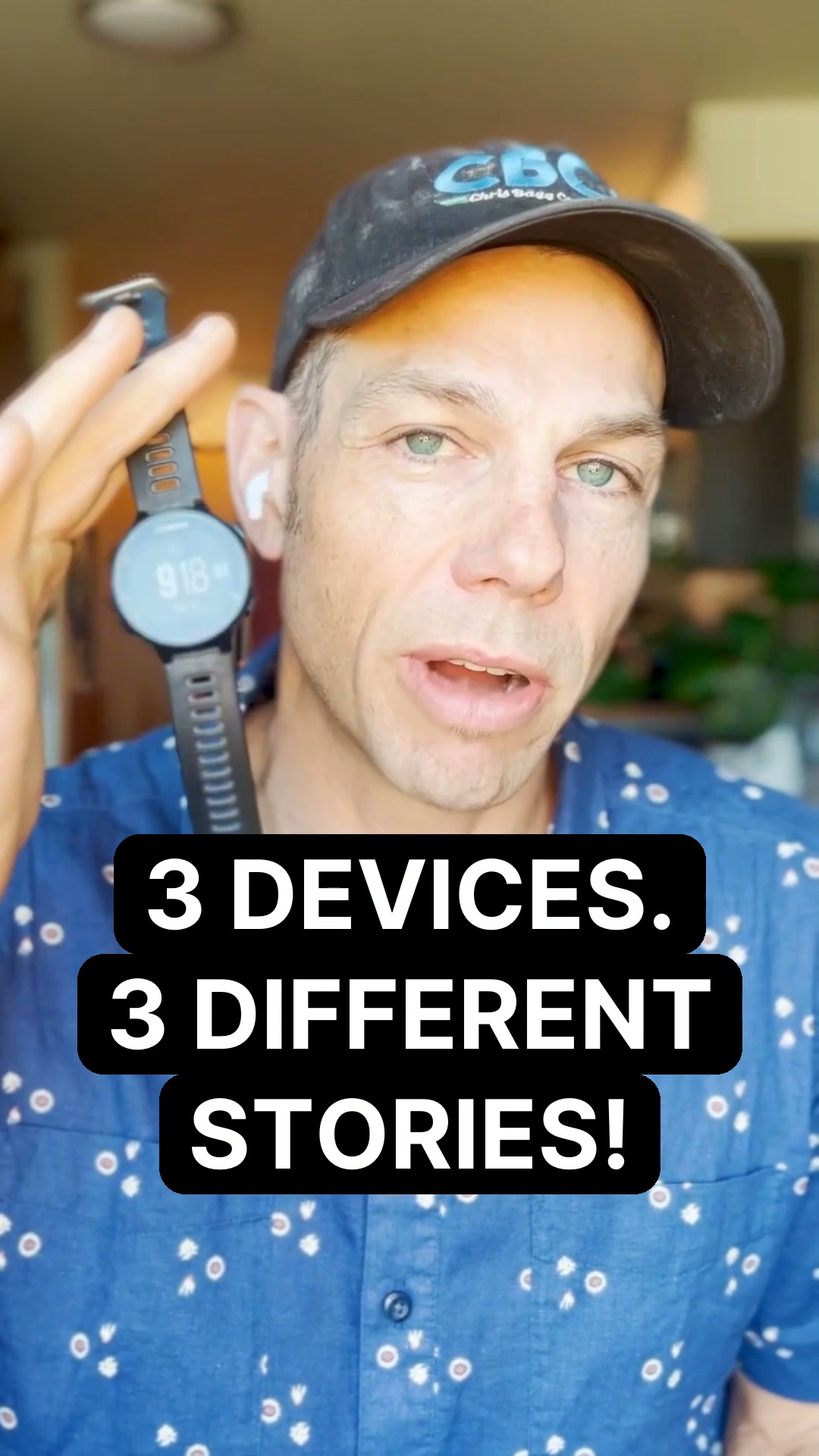 Campfire Endurance Coaching Facebook ad: Three devices. One workout.