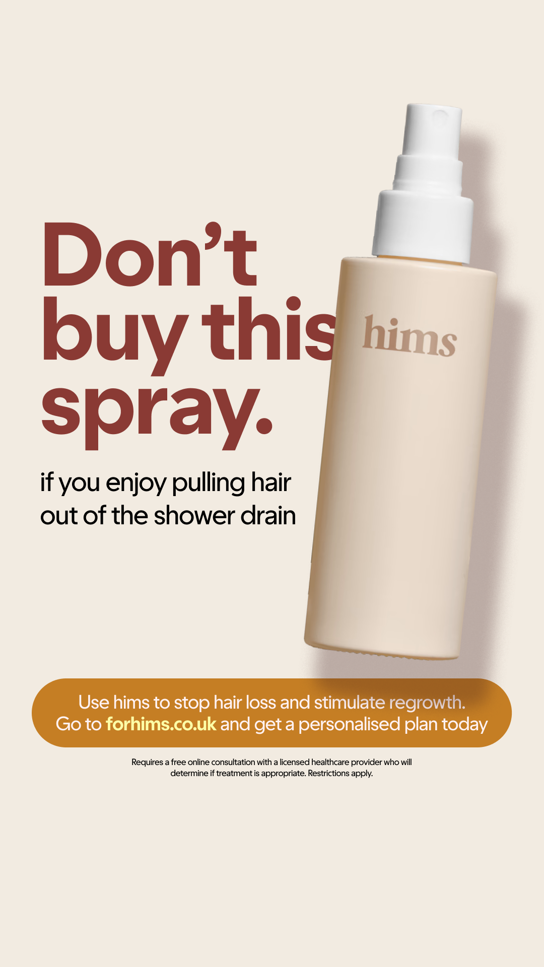 hims Facebook ad