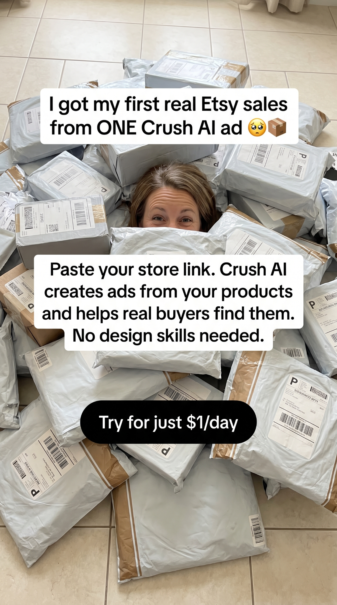 trycrush.ai Facebook ad