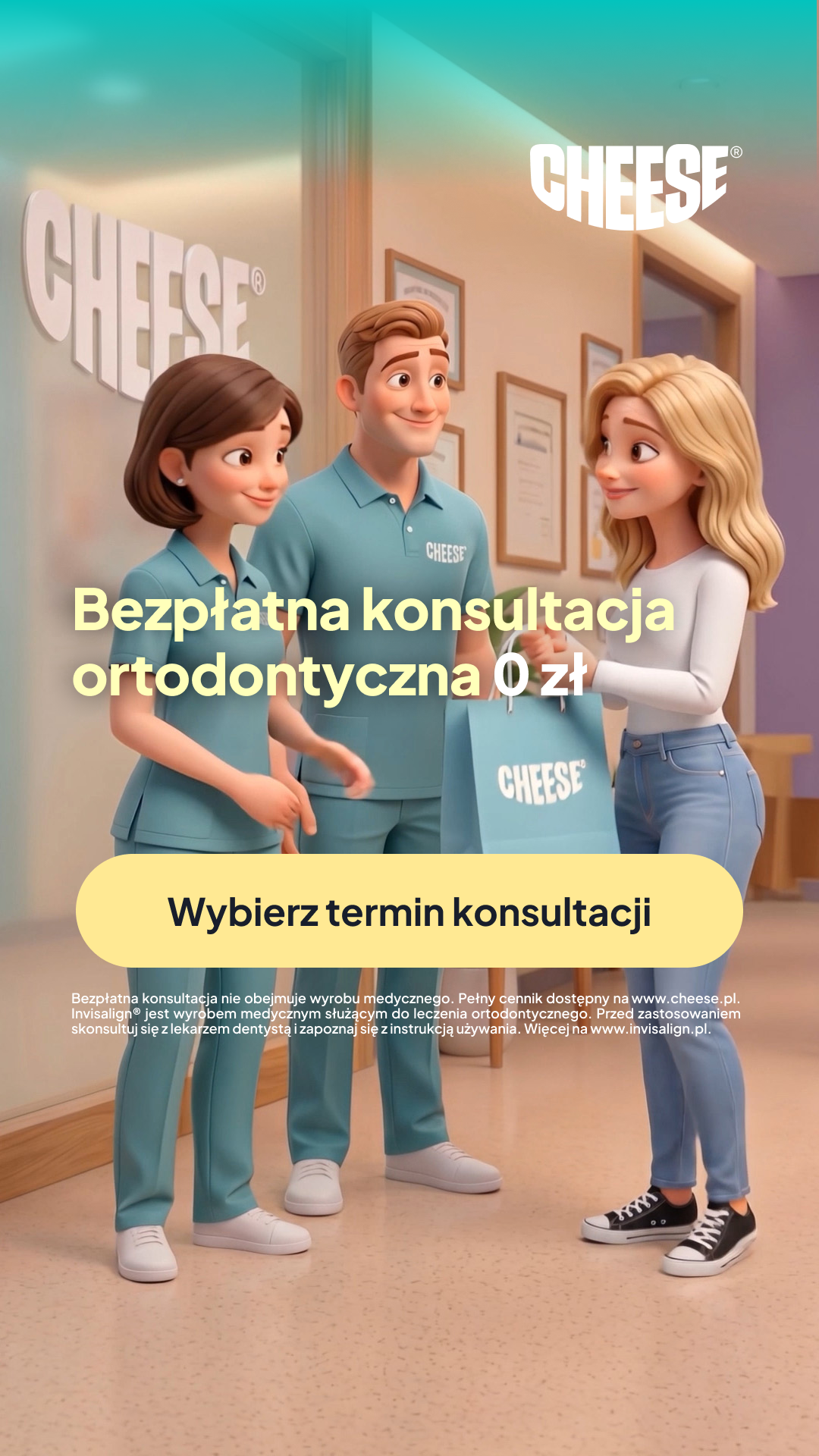 Cheese Ortodoncja Przyszłości Facebook ad