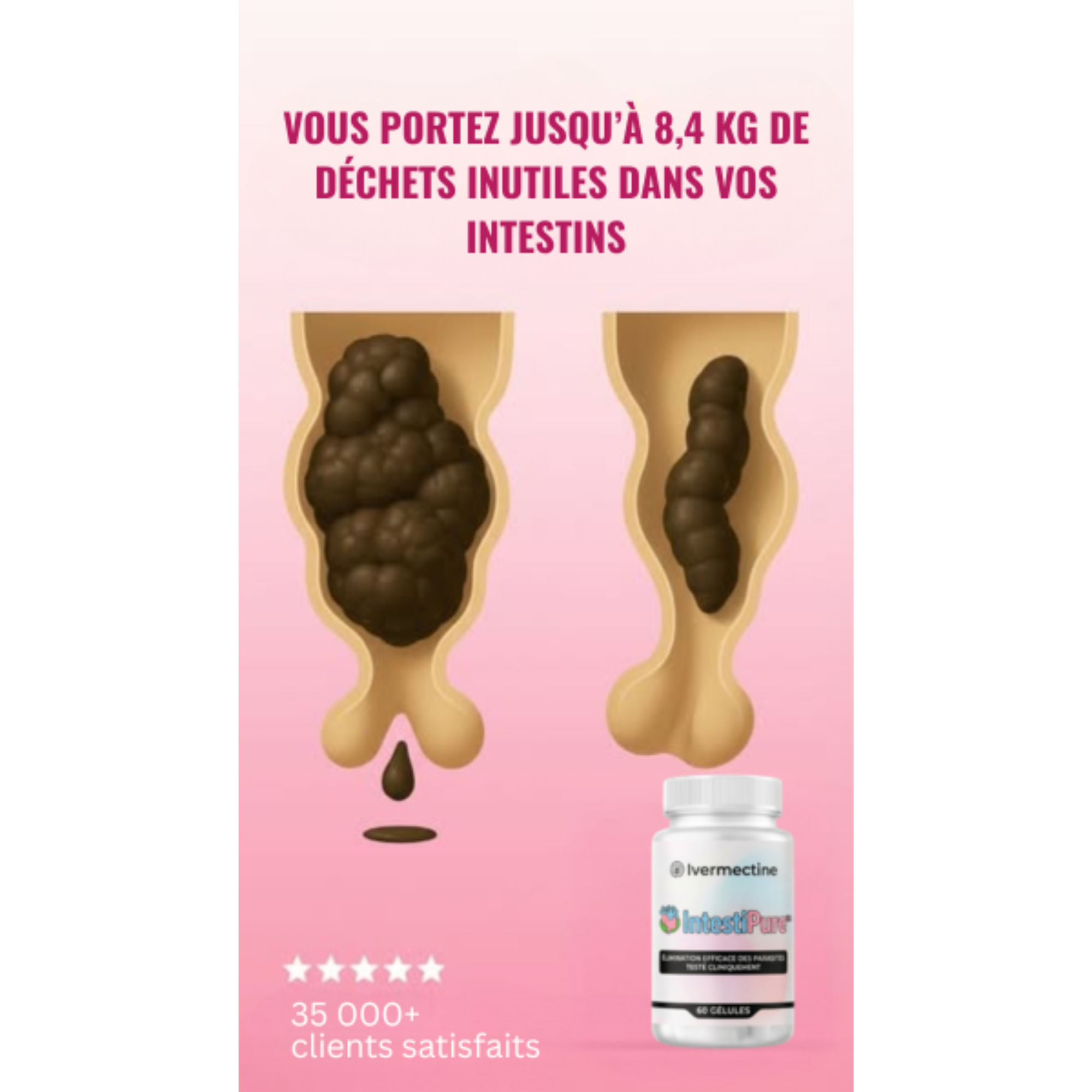 Dr Inès Faure Facebook ad: Ils vivent en vous. Depuis des années.