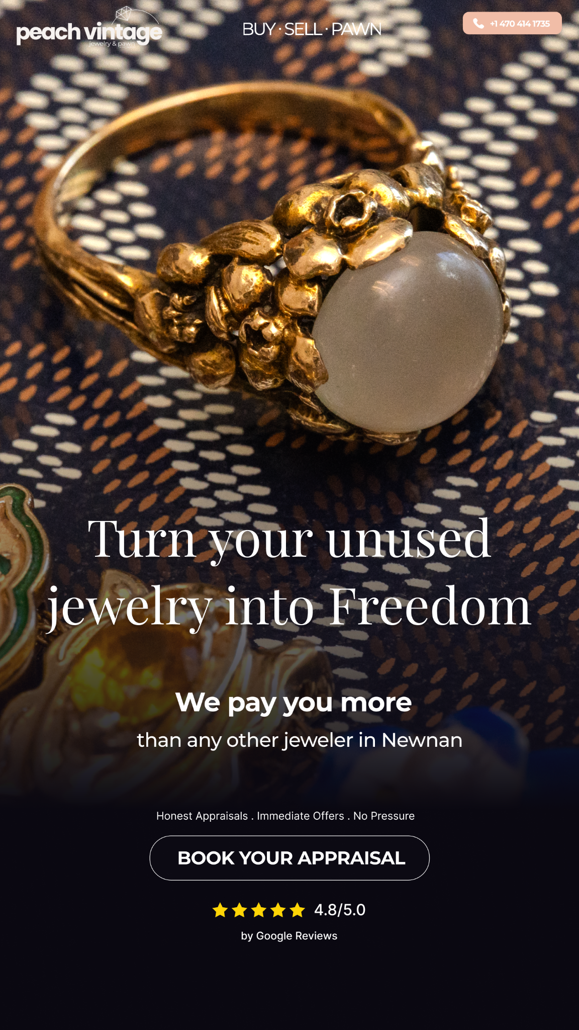 Peach Vintage Jewelry & Pawn Facebook ad