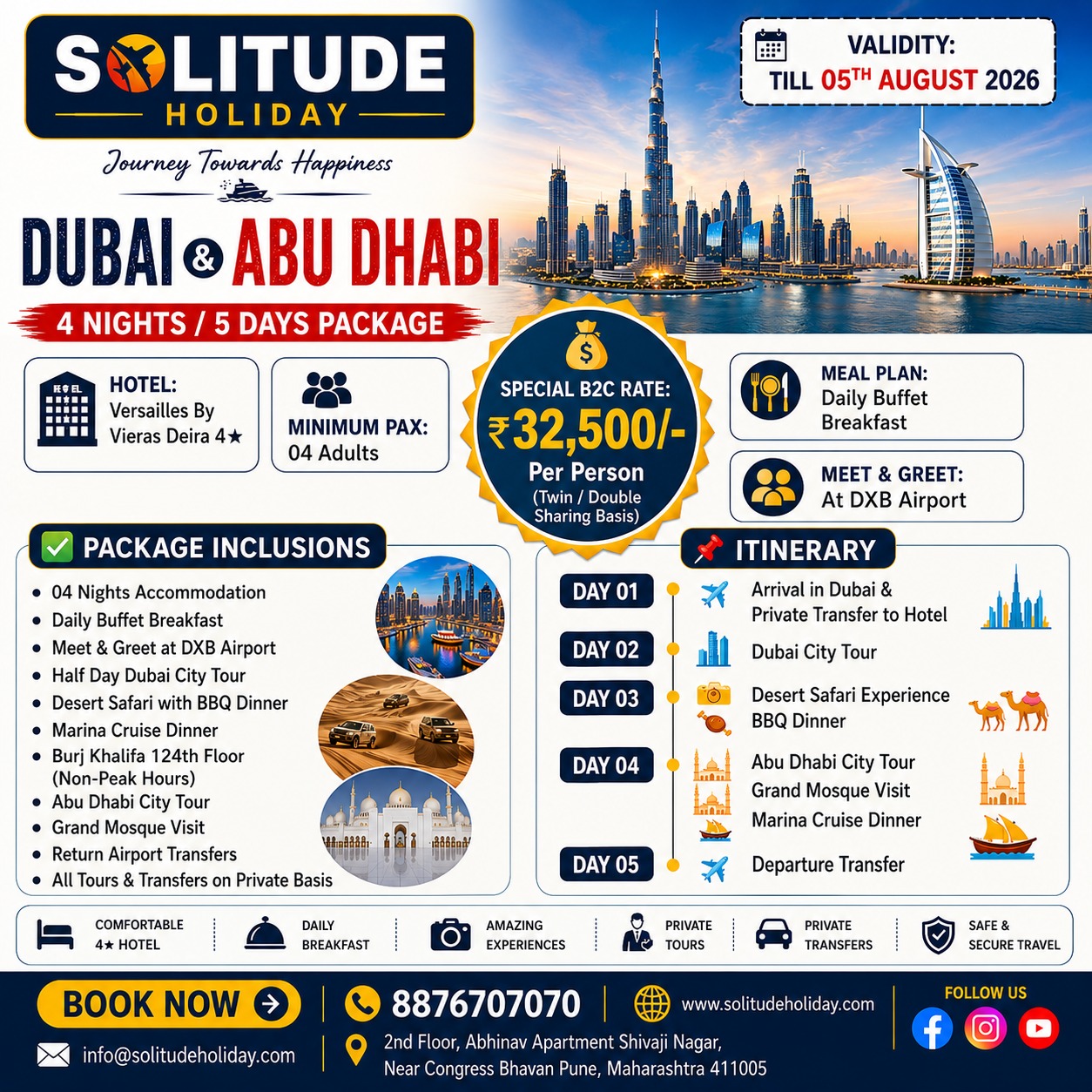Solitude holiday Facebook ad: Embark on an unforgettable journey across India’s most…