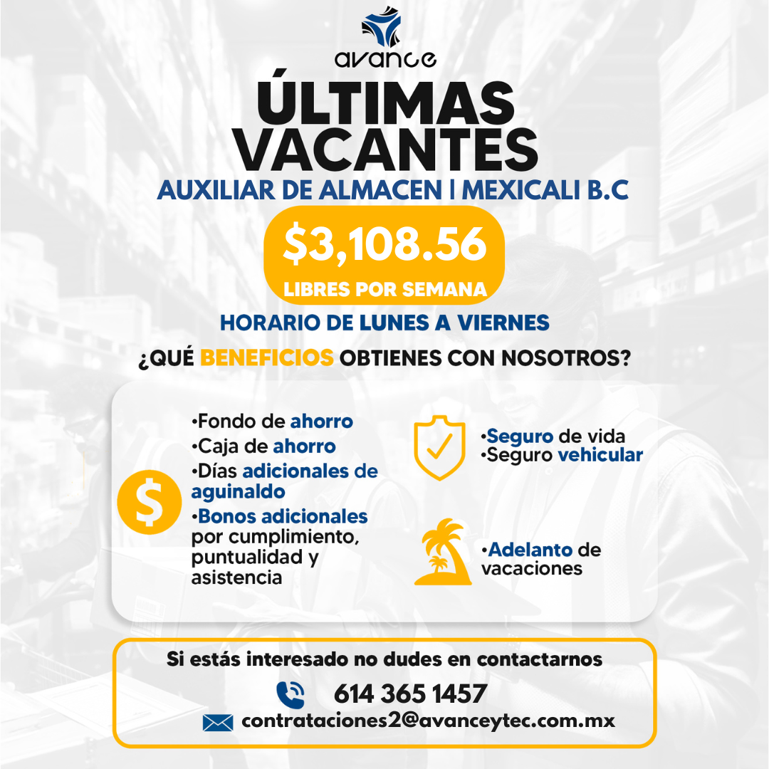 Capital Humano / Grupo Avance Facebook ad: ¡Quiero postularme!