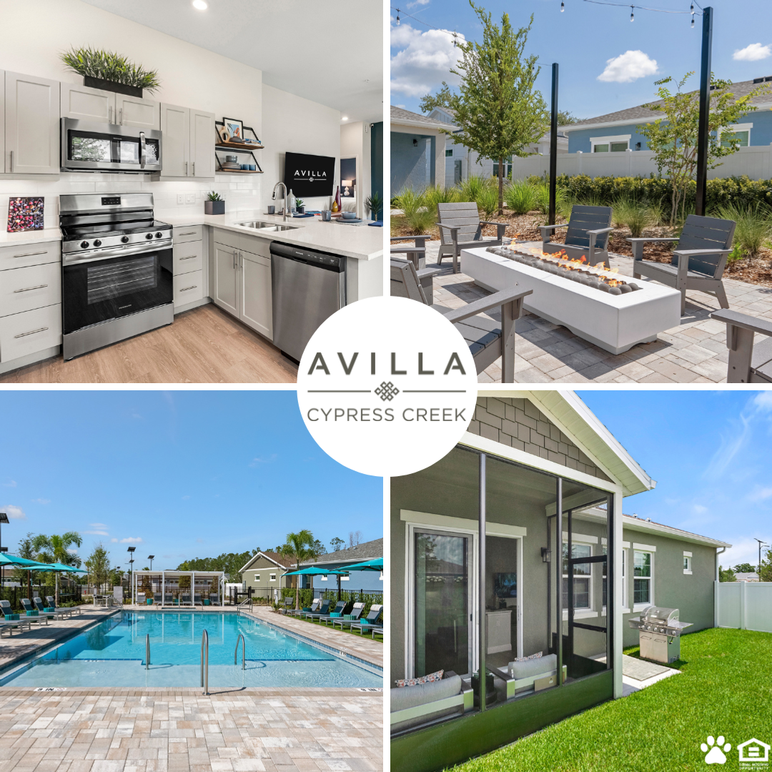 Avilla Homes Facebook ad: Up to 4 Weeks Free!*