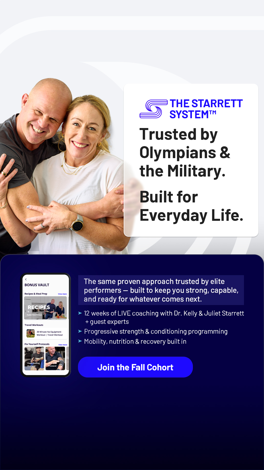 The Ready State Facebook ad: Join the Fall Cohort of the Starrett System