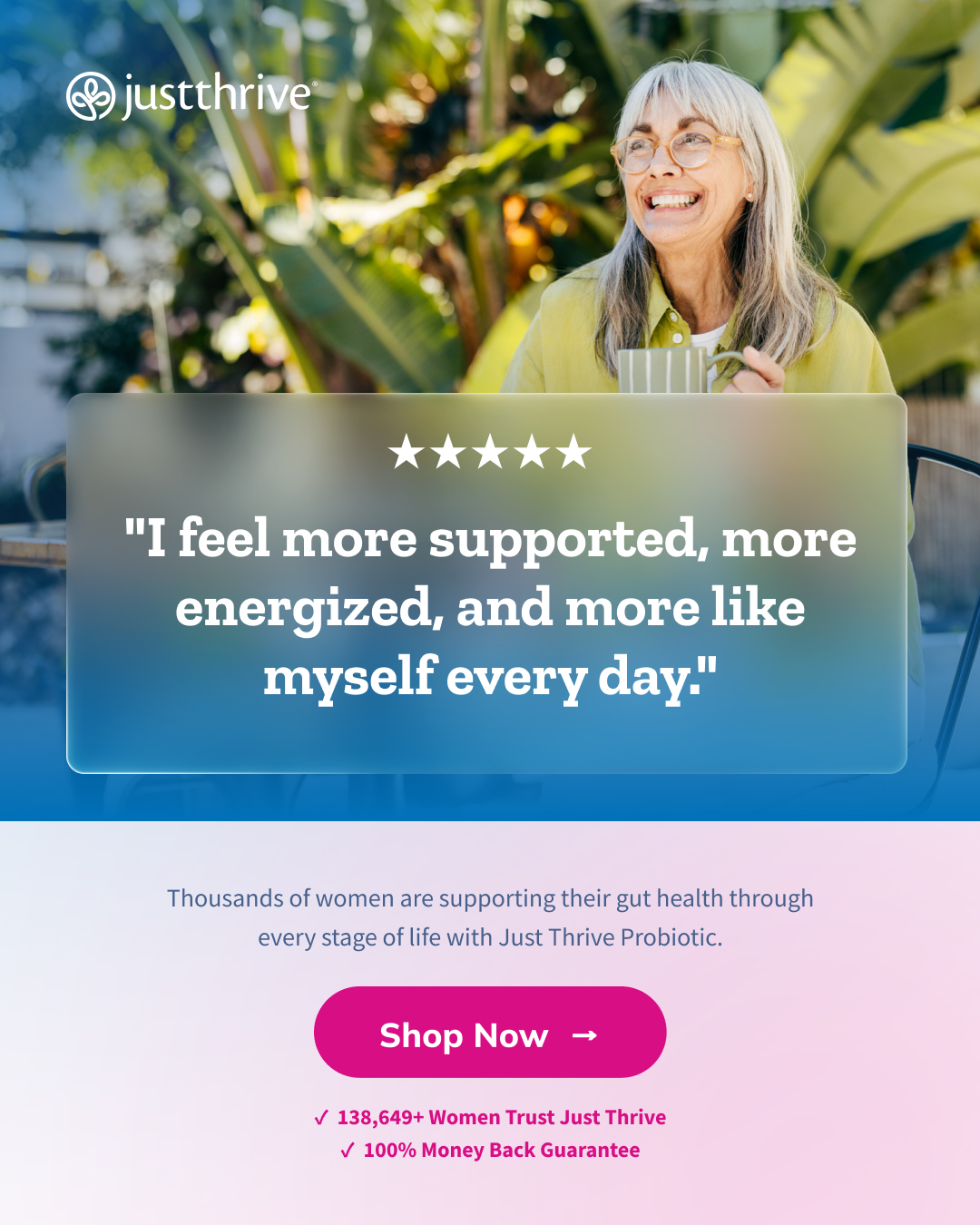 Just Thrive Facebook ad