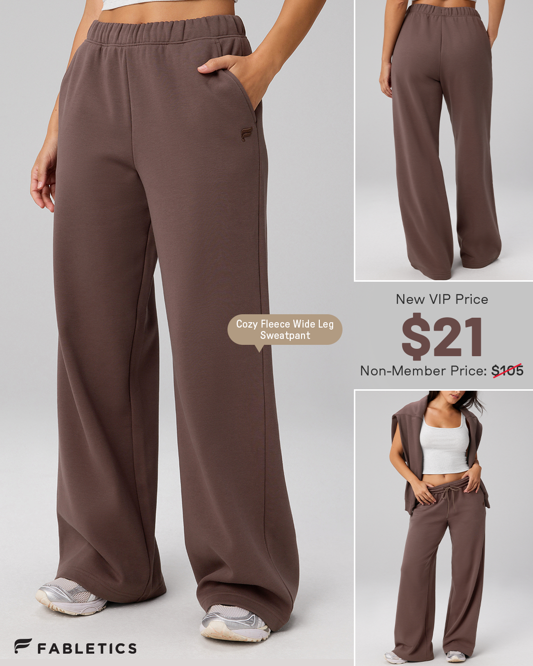Fabletics Facebook ad: NEW COZY DROPS