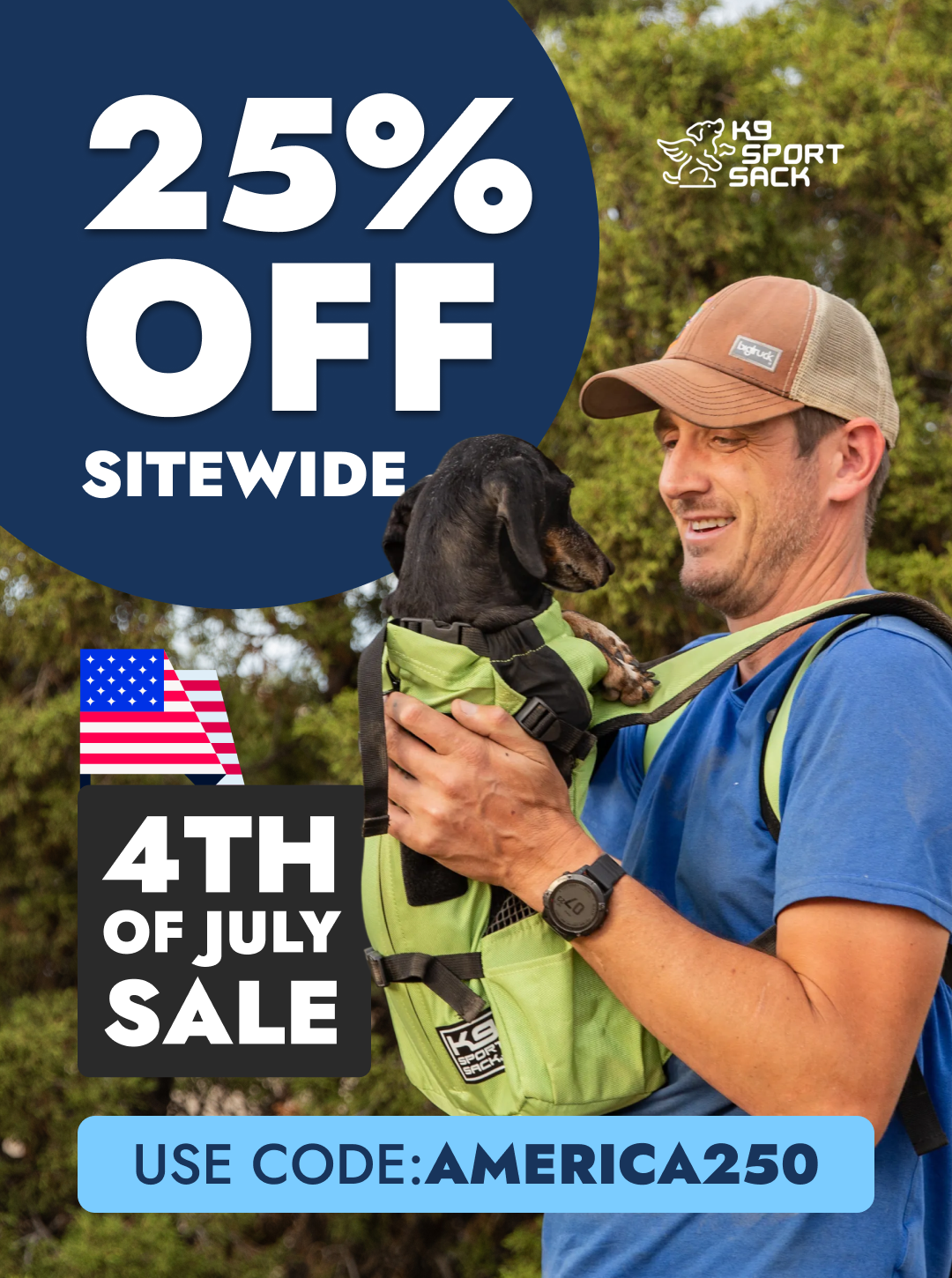 K9 Sport Sack Facebook ad from Jul 1, 2026