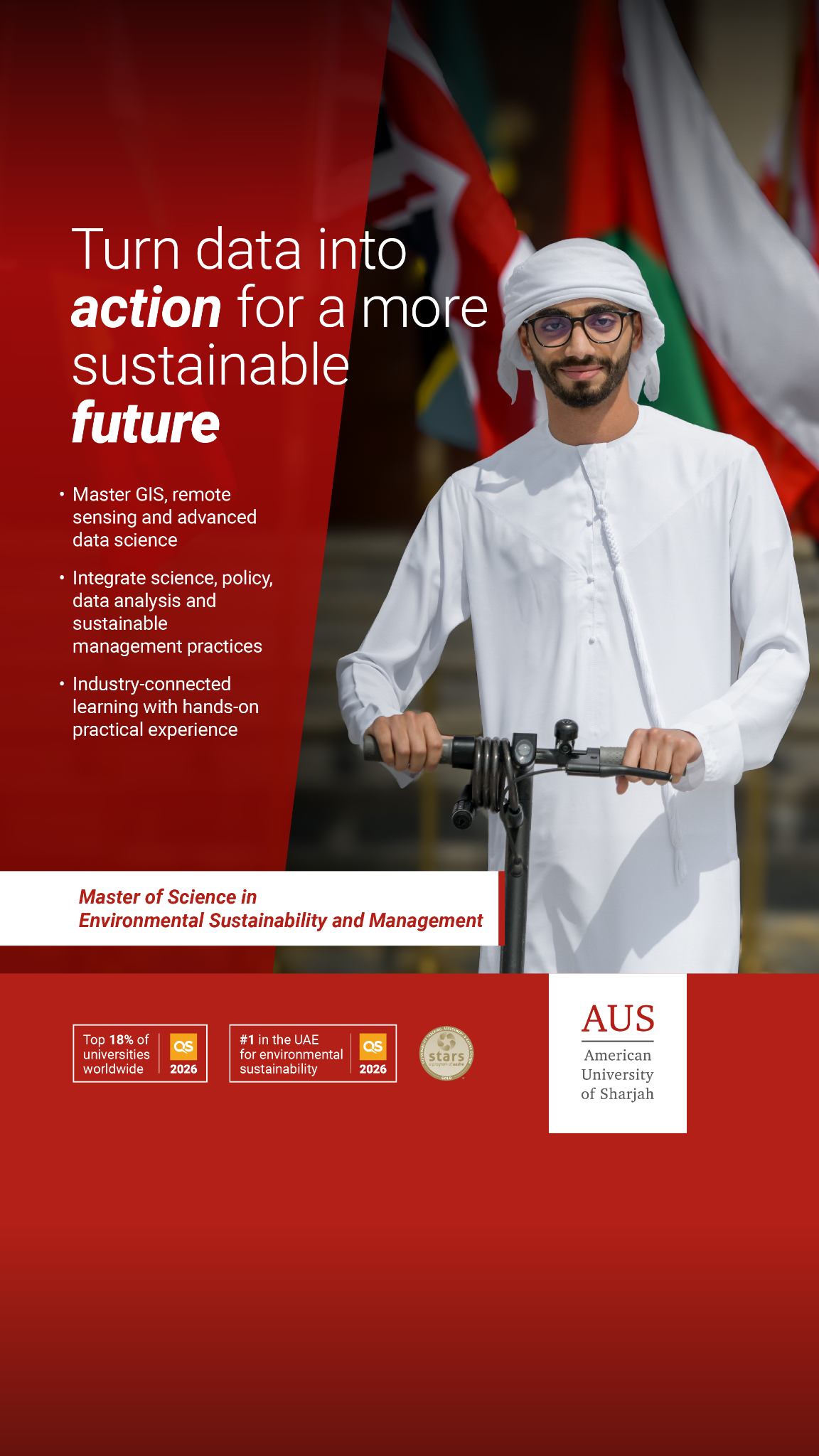 American University of Sharjah Facebook ad