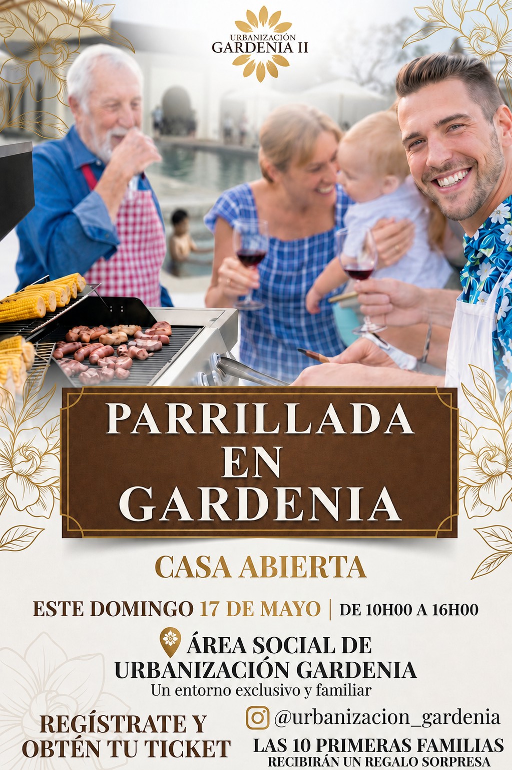 Urbanización Gardenia Facebook ad: ¡La parrillada más esperada está por llegar!
