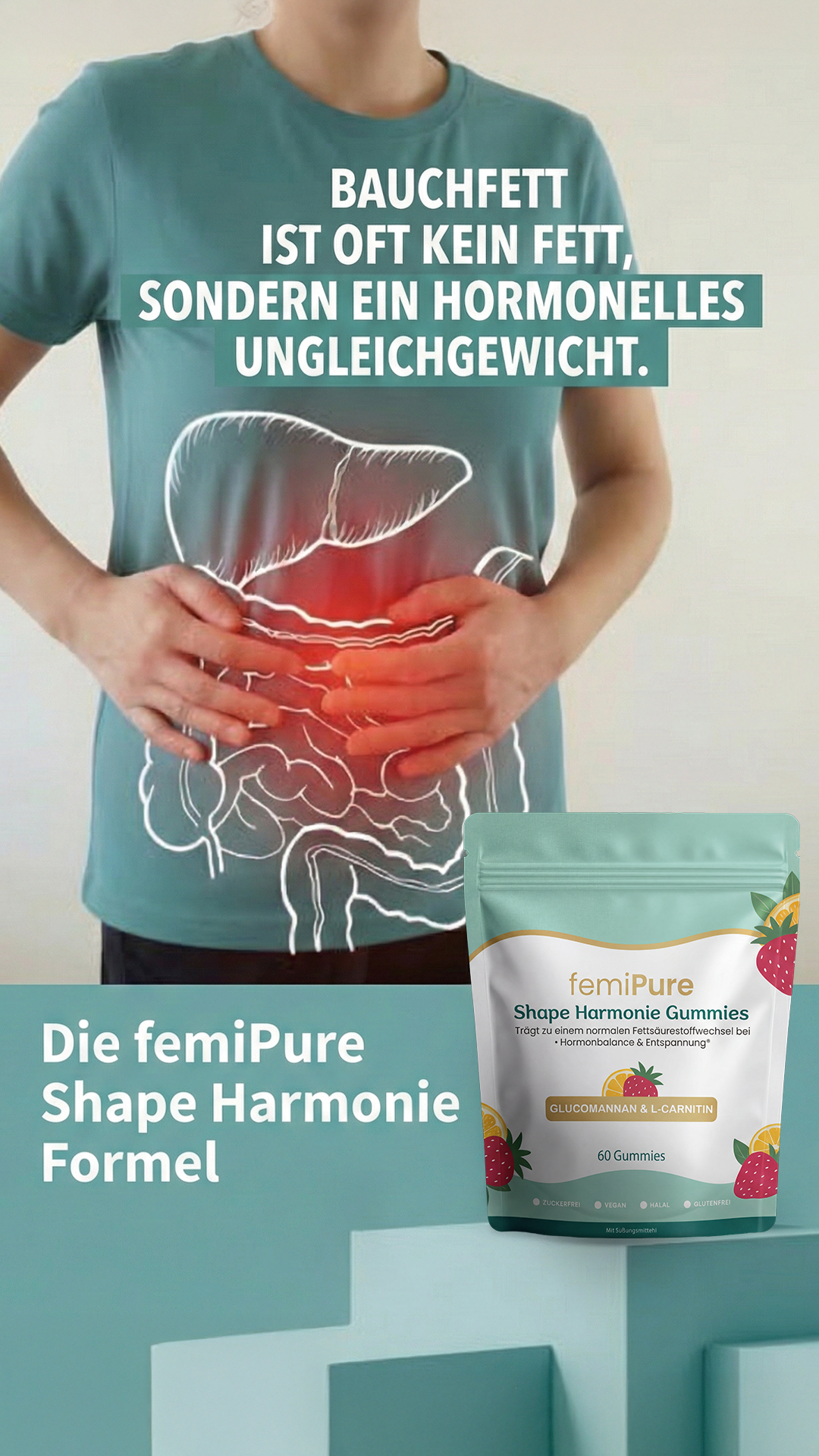Femipure Facebook ad: Meine Lieblings-Jeans passt endlich wieder