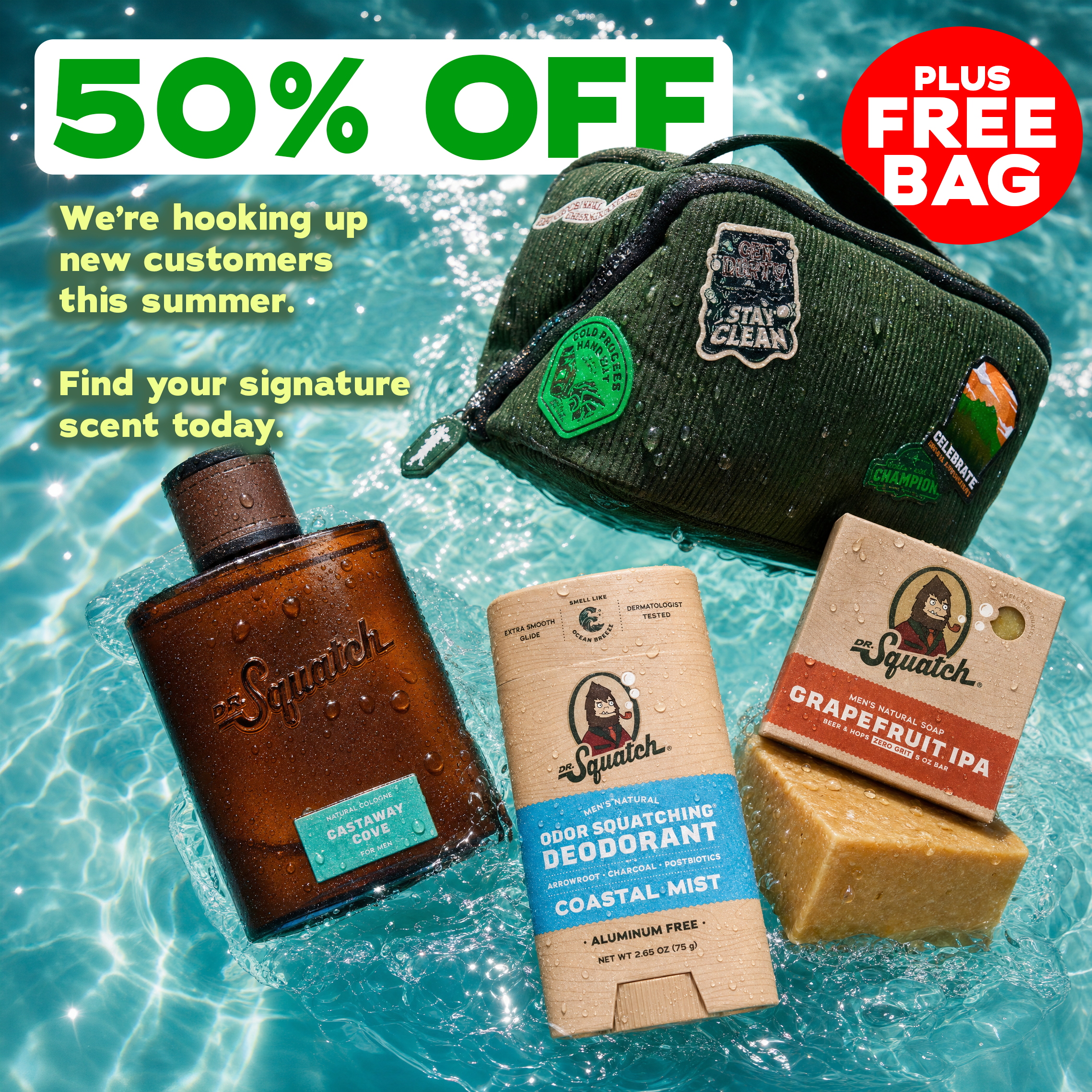 Dr. Squatch Facebook ad