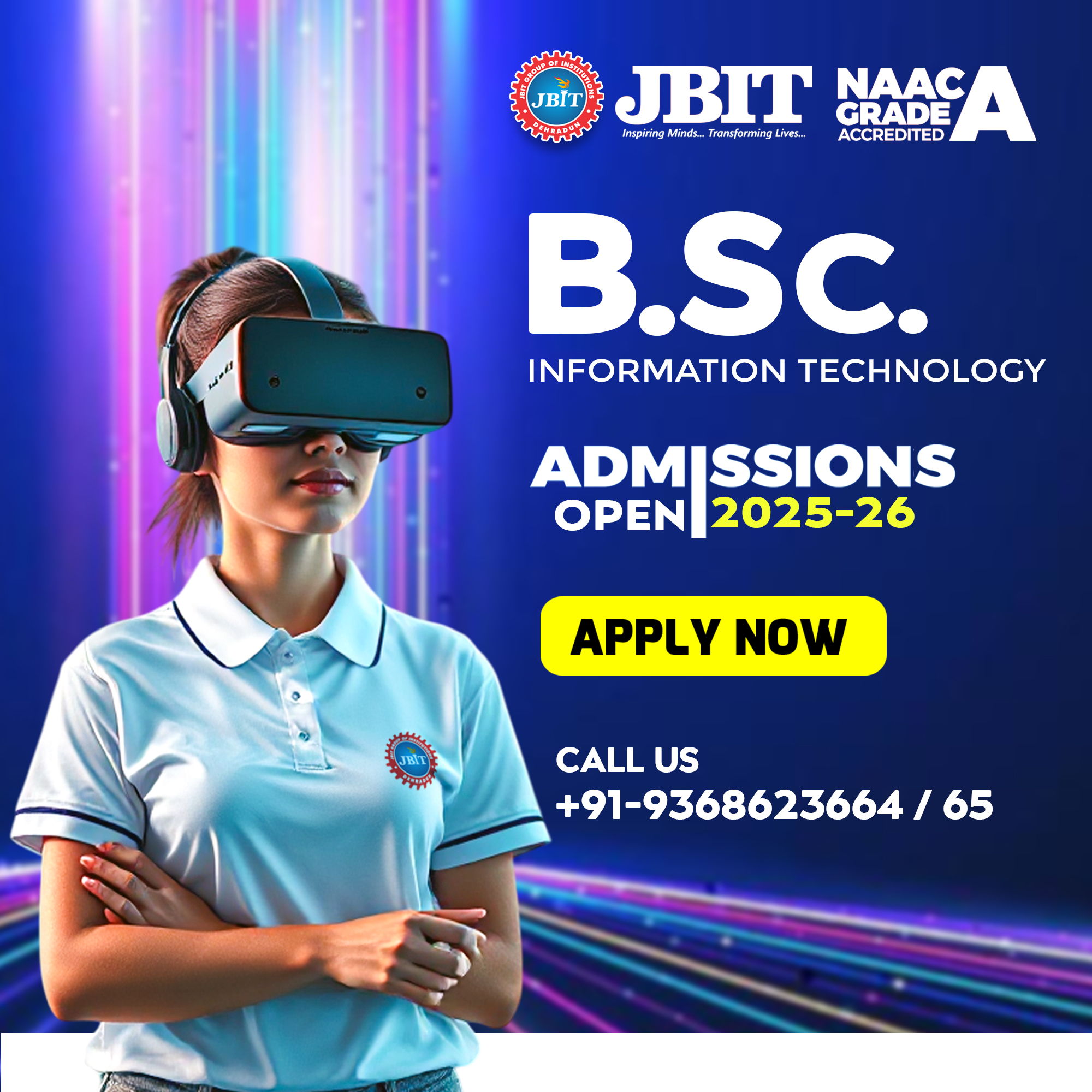 JBIT Dehradun Facebook ad: B.Sc. IT Admissions Closing Soon, Apply Now!