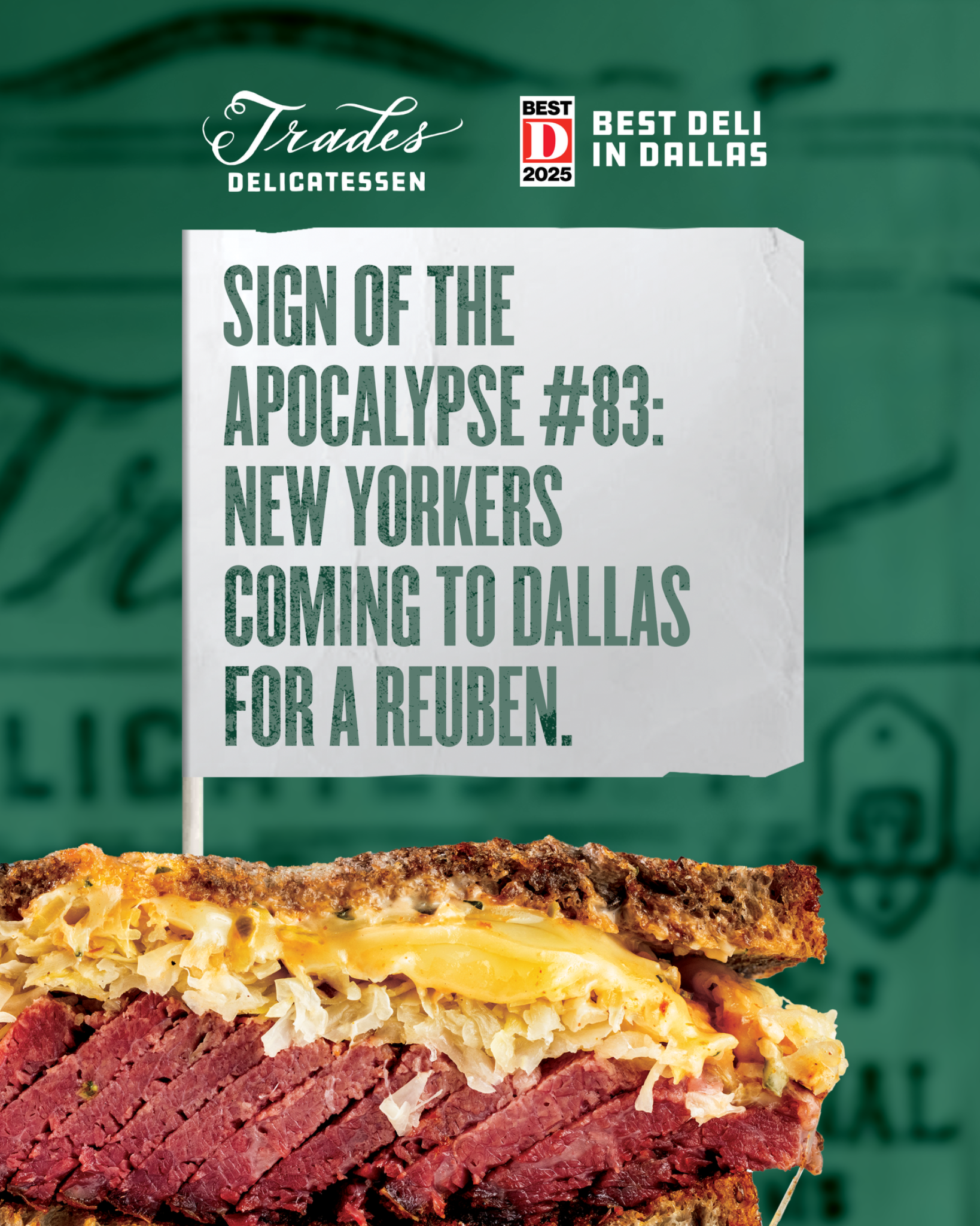 Trades Delicatessen Facebook ad from Feb 11, 2026