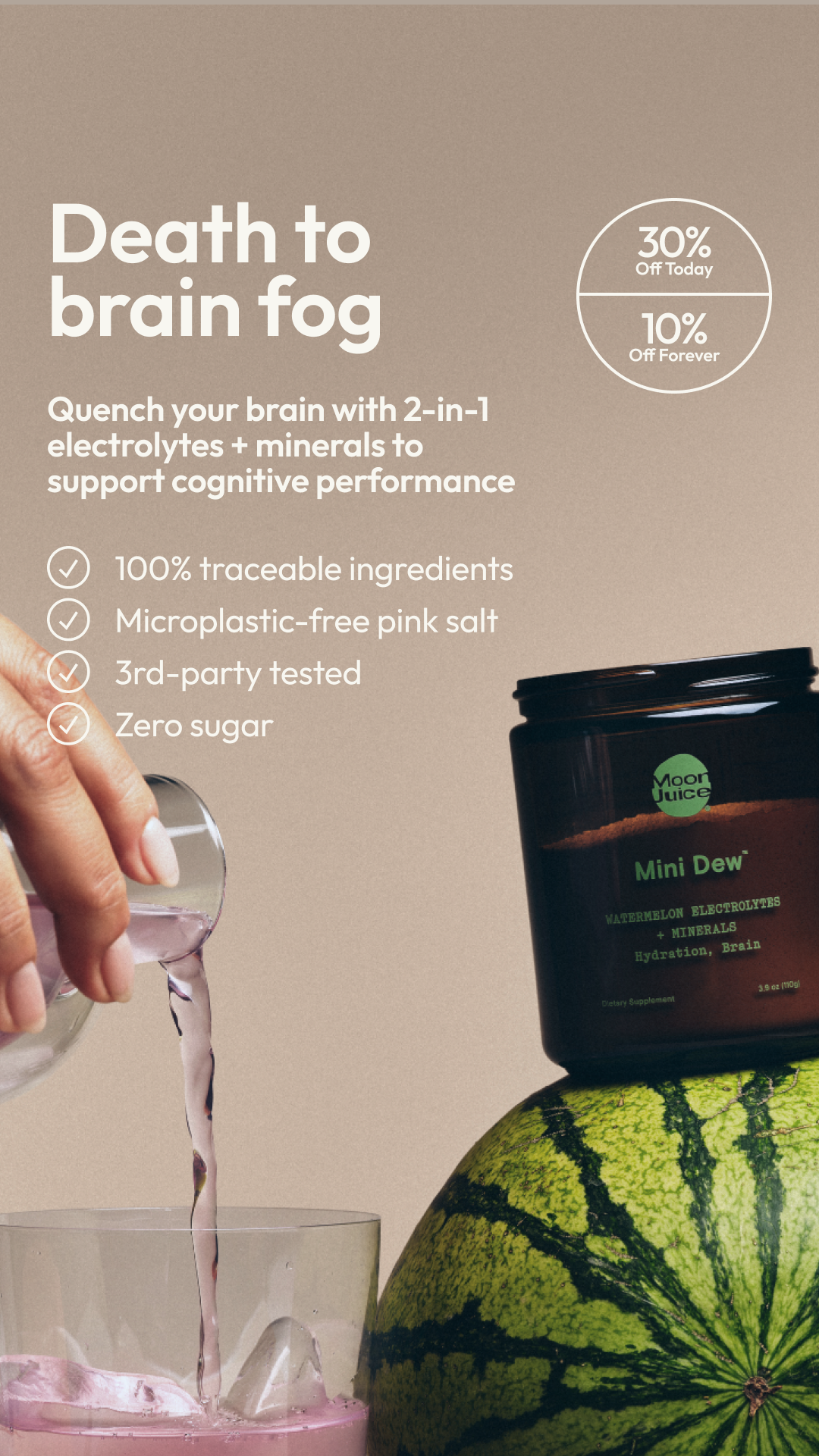 Moon Juice Facebook ad