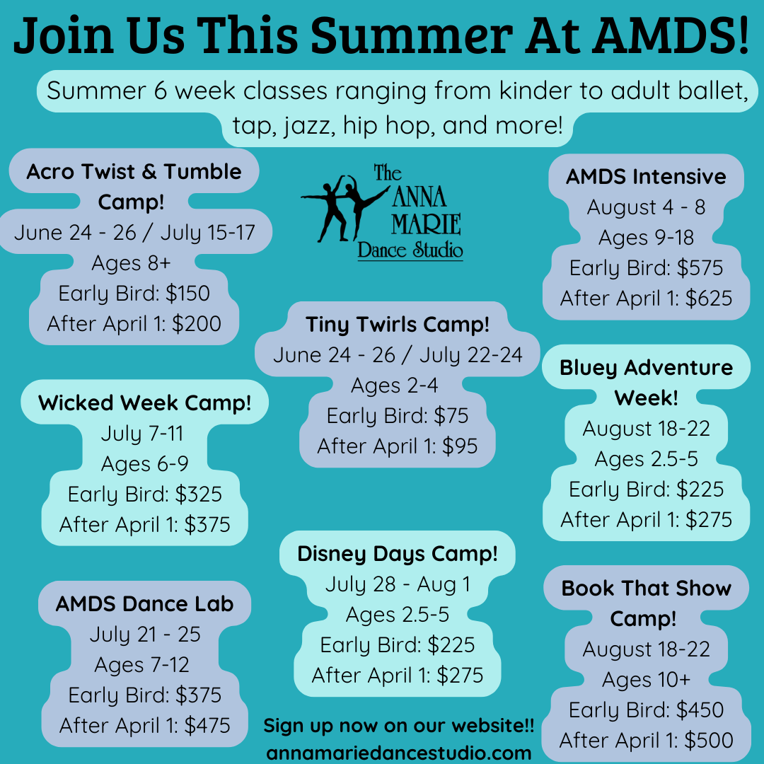 Anna Marie Dance Studio Facebook ad from Feb 3, 2025