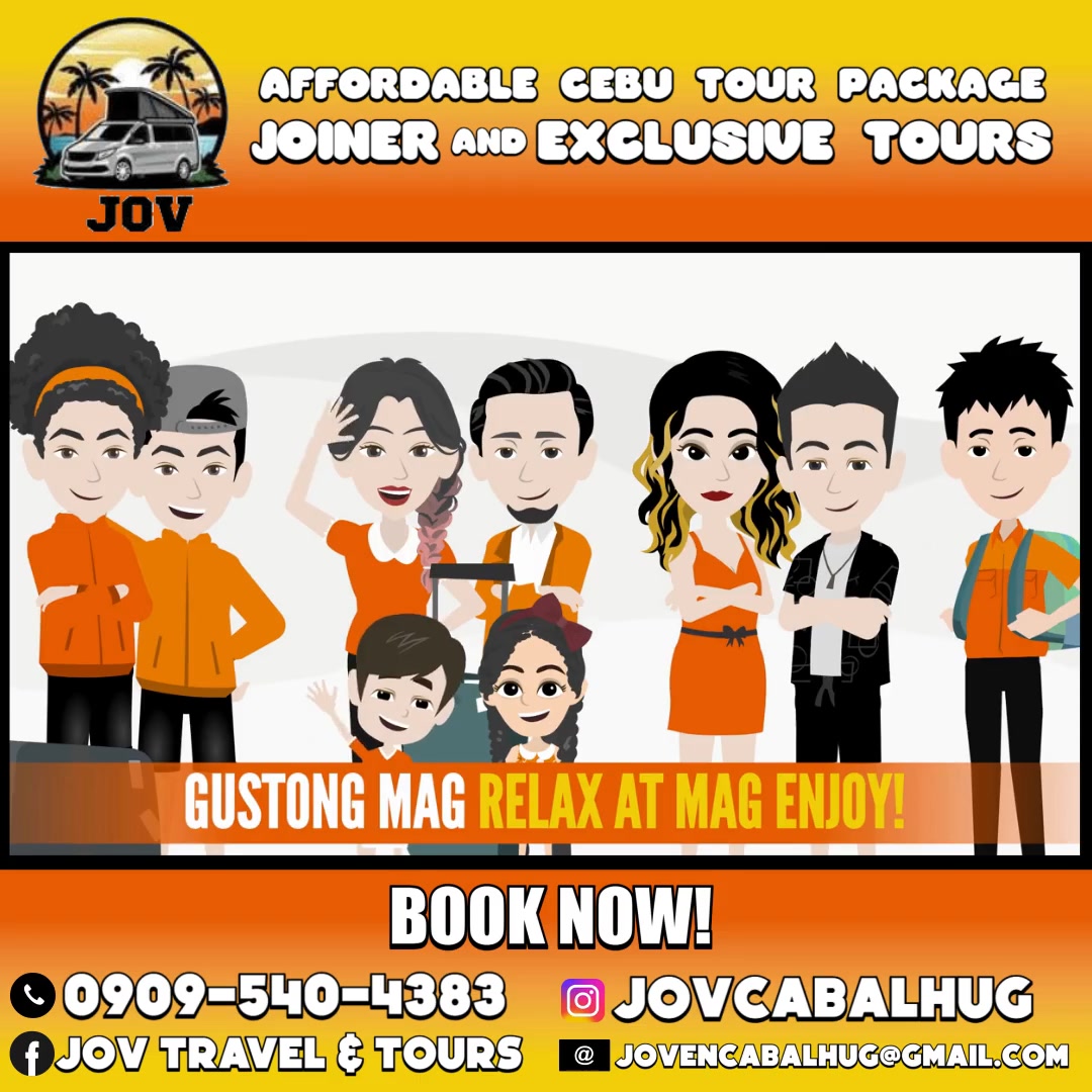 JOV Travel & Tour CEBU Facebook ad: Experience the Best of Cebu with JOV Travel…
