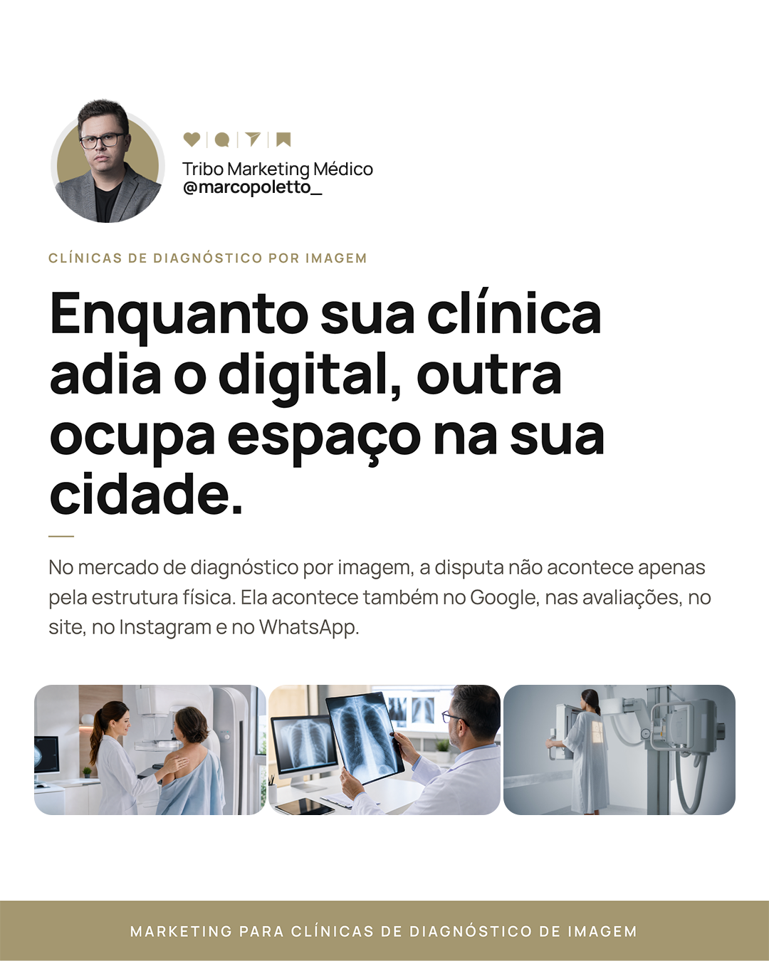 Tribo Marketing Médico Facebook ad: Enquanto sua clínica adia a estruturação digital…
