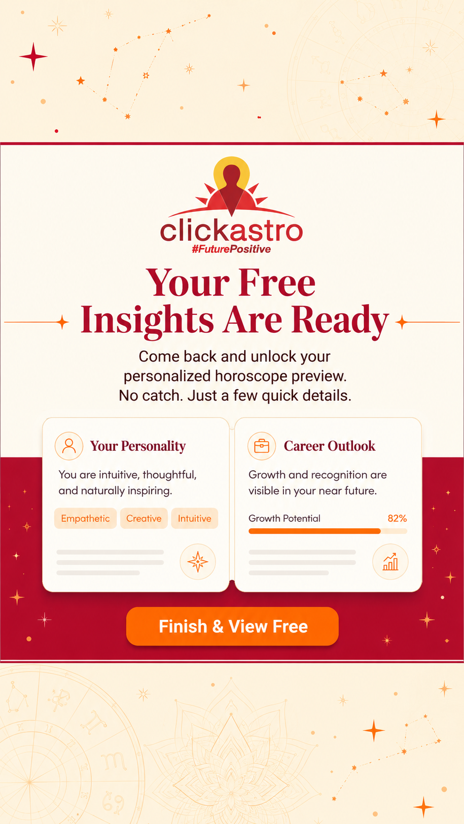 Clickastro Facebook ad