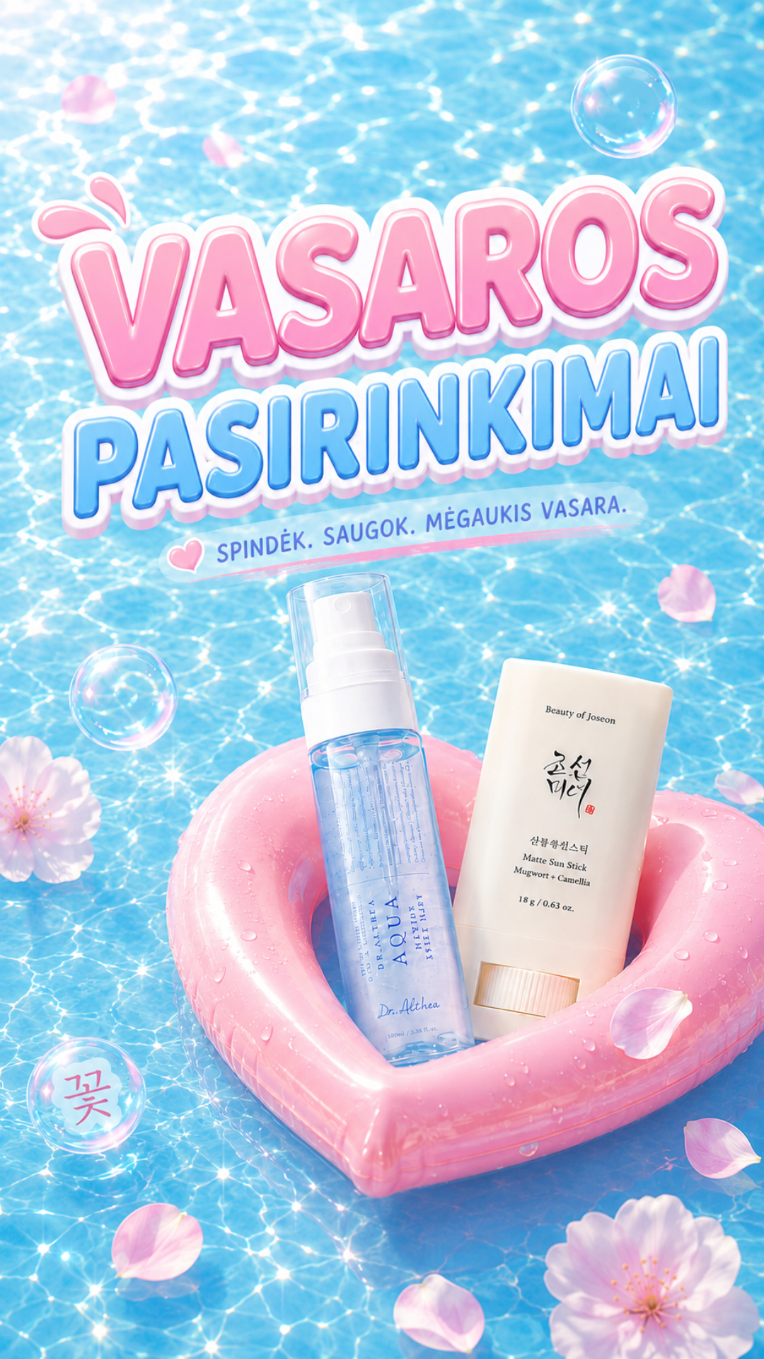 Asian Blossom korėjietiška kosmetika Facebook ad