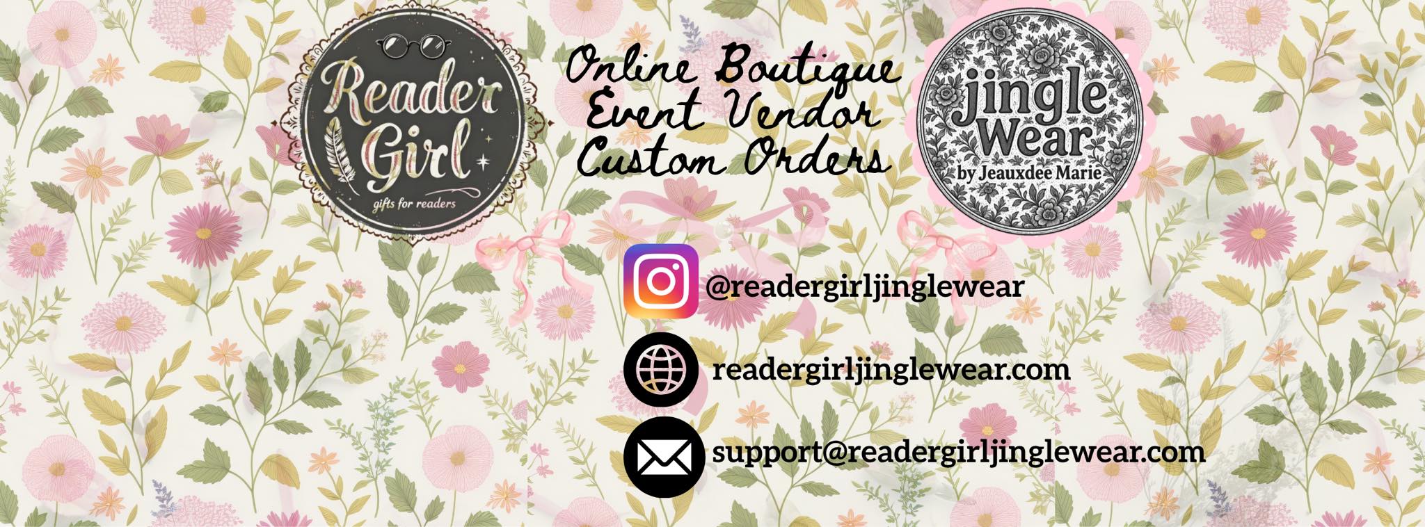Reader Girl & Jinglewear LLC Facebook ad: *Reader Girl*| Cute & cozy finds for bookworms